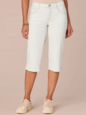"Ab"solution Mid-Rise Skimmer Petite Jeans with Slit Hem