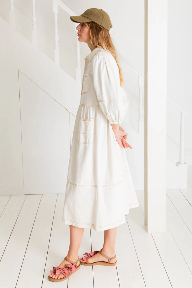 Bonté Adriane Dress In Ecru