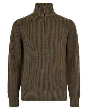 Dubarry Mens Portmarnock Fisherman Zip Neck Sweater