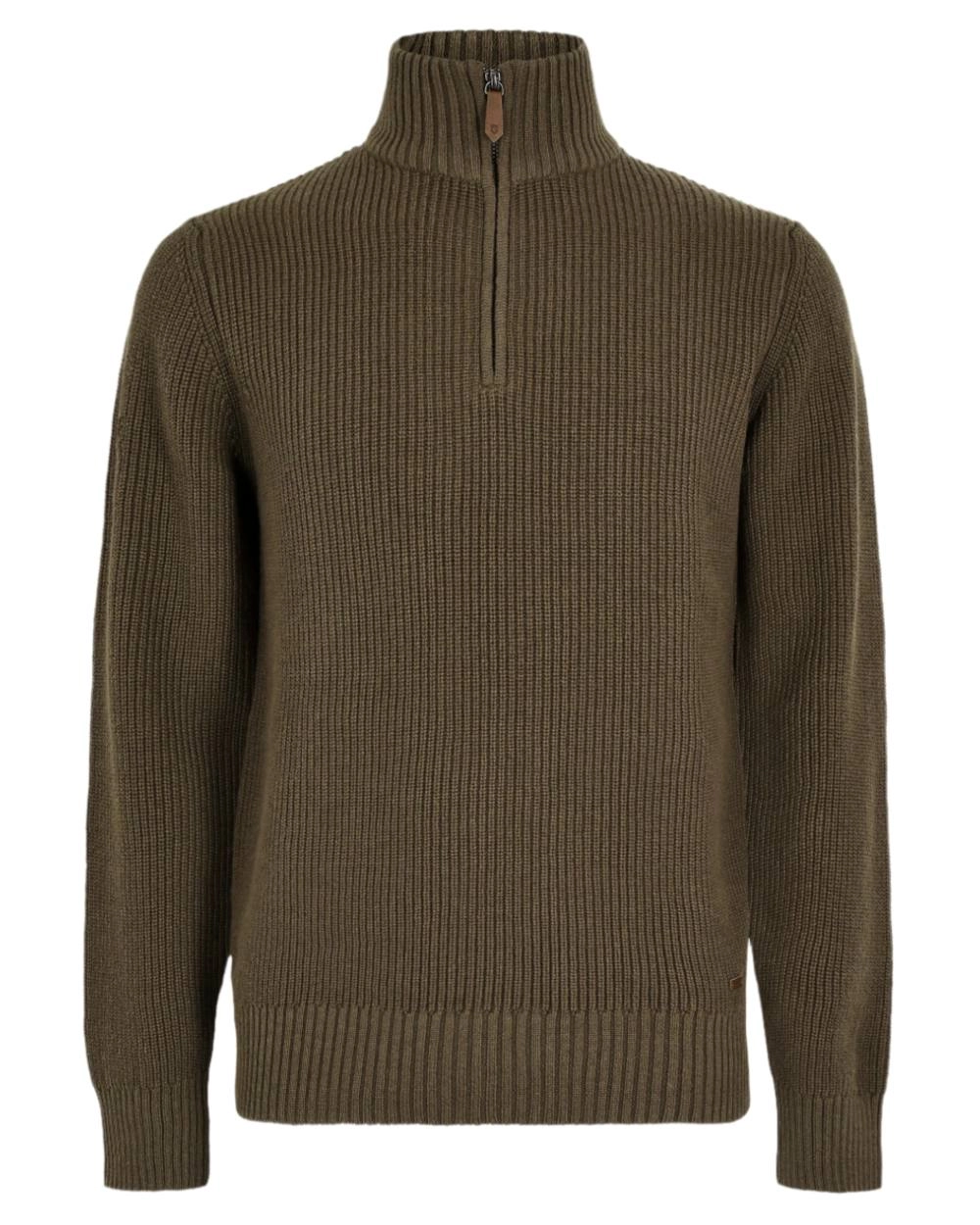 Dubarry Mens Portmarnock Fisherman Zip Neck Sweater