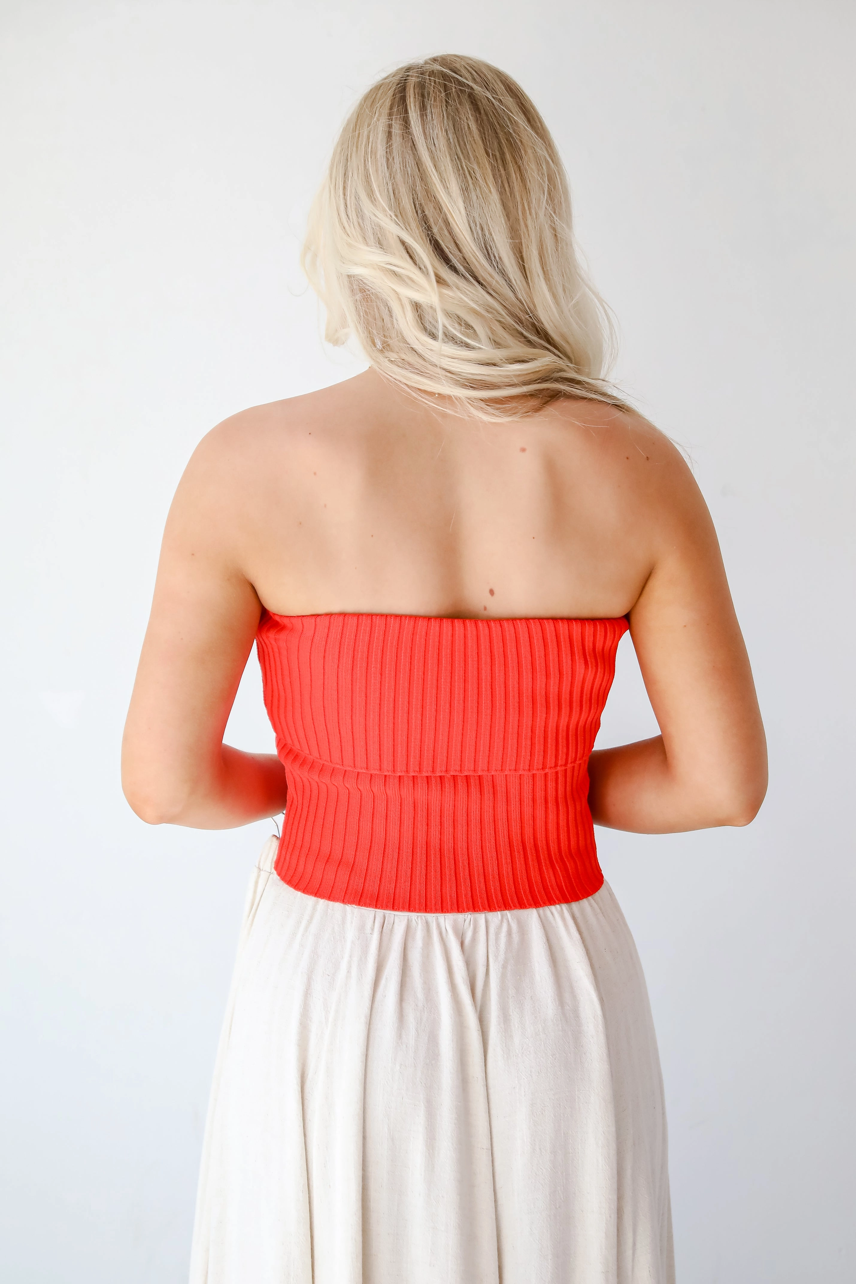 Effortless Escape Knit Strapless Top - DU DEAL