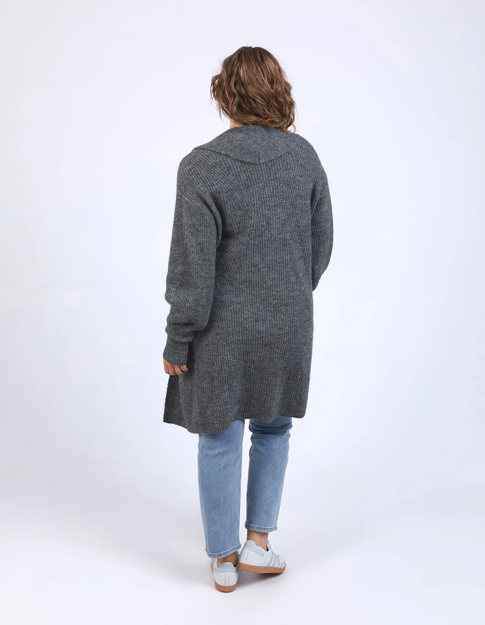 Elm Sylvie Longline Cardi Charcoal