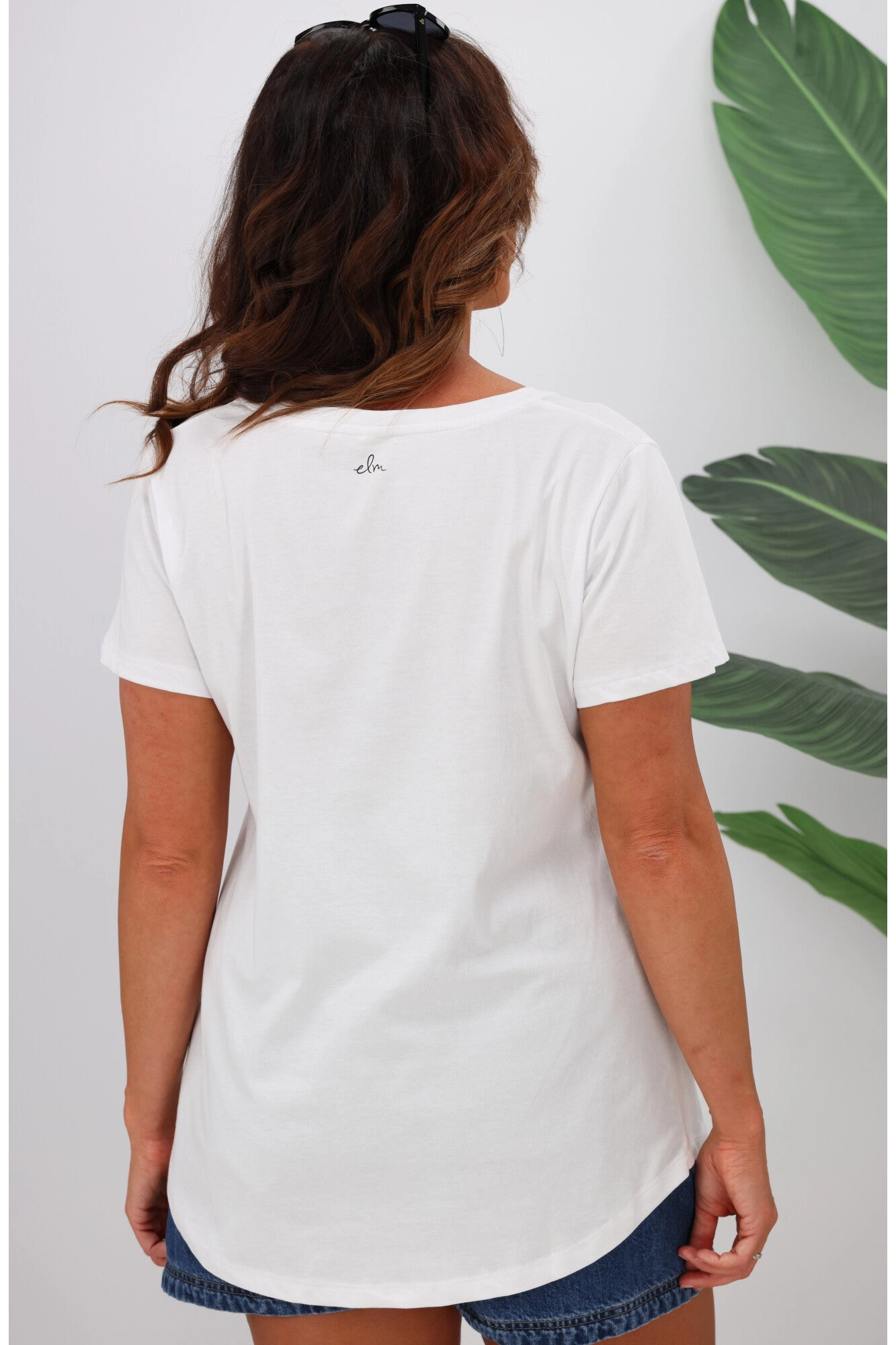 Elm Zebra Star Tee White