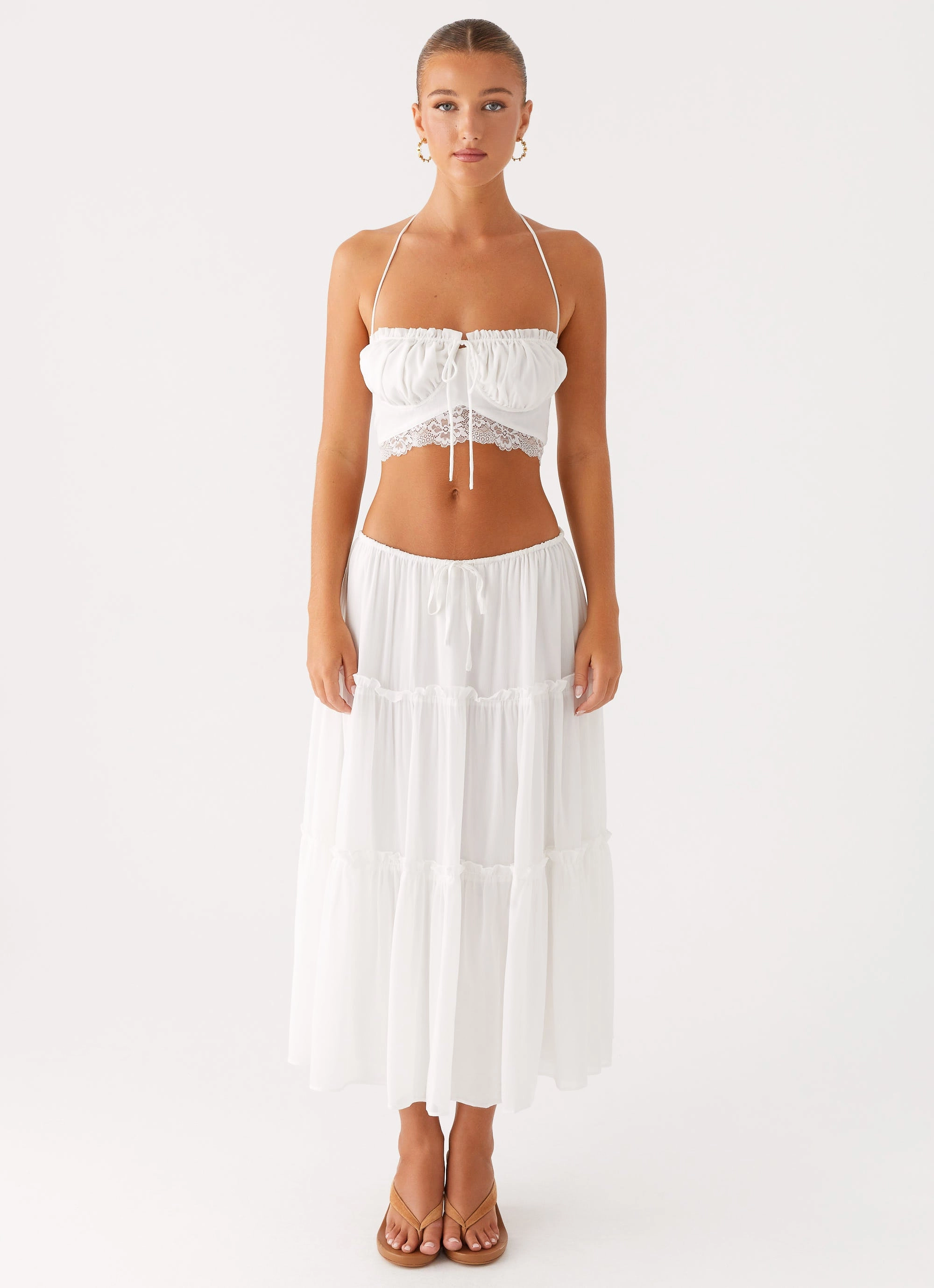 Evi Midi Skirt - Ivory
