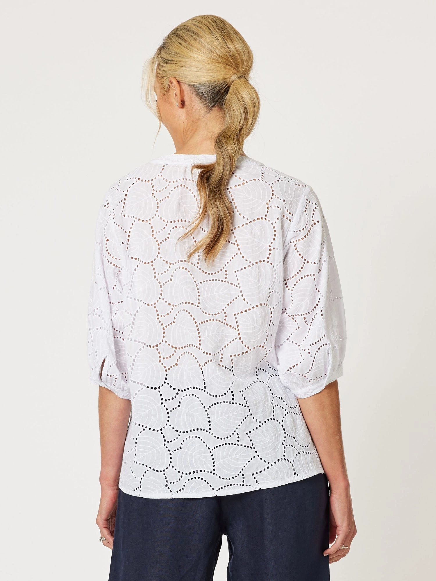 Gordon Smith Retreat Lace Top White