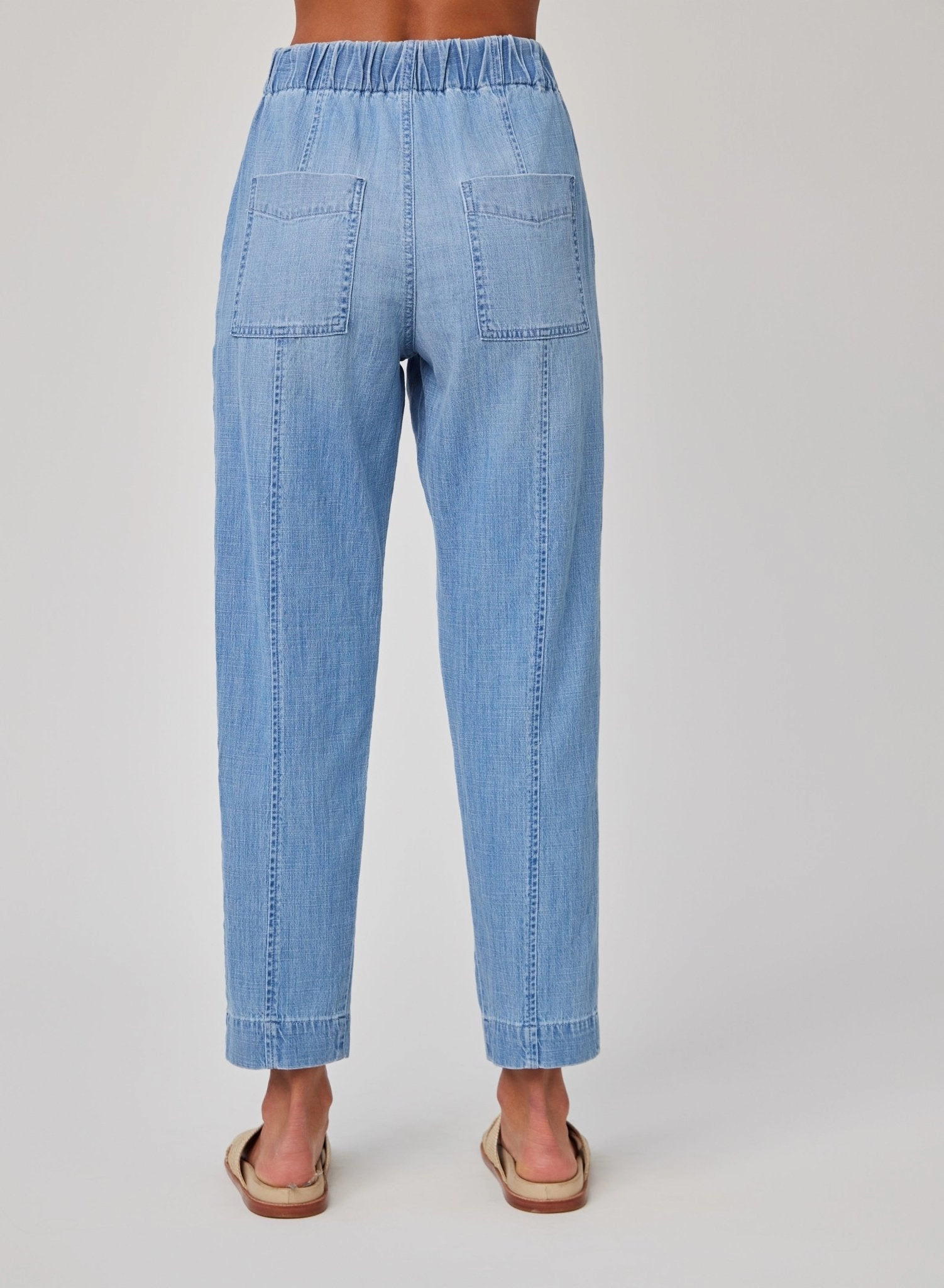 Jordyn Pork Chop Seam Pant - Sea Breeze Wash