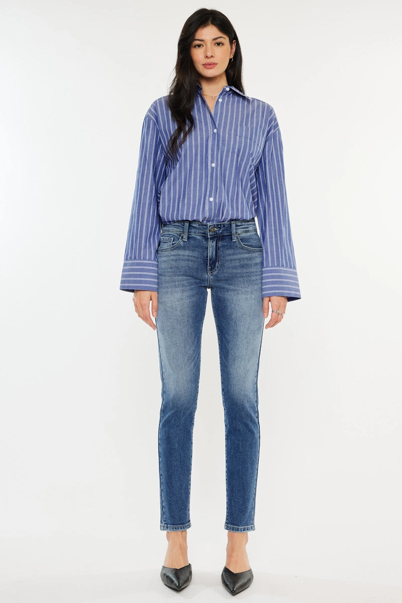 Myra Mid Rise Cigarette Leg Jeans