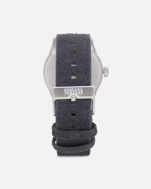 Nixon X Nirvana Sentry Leather Watch Grey Fade
