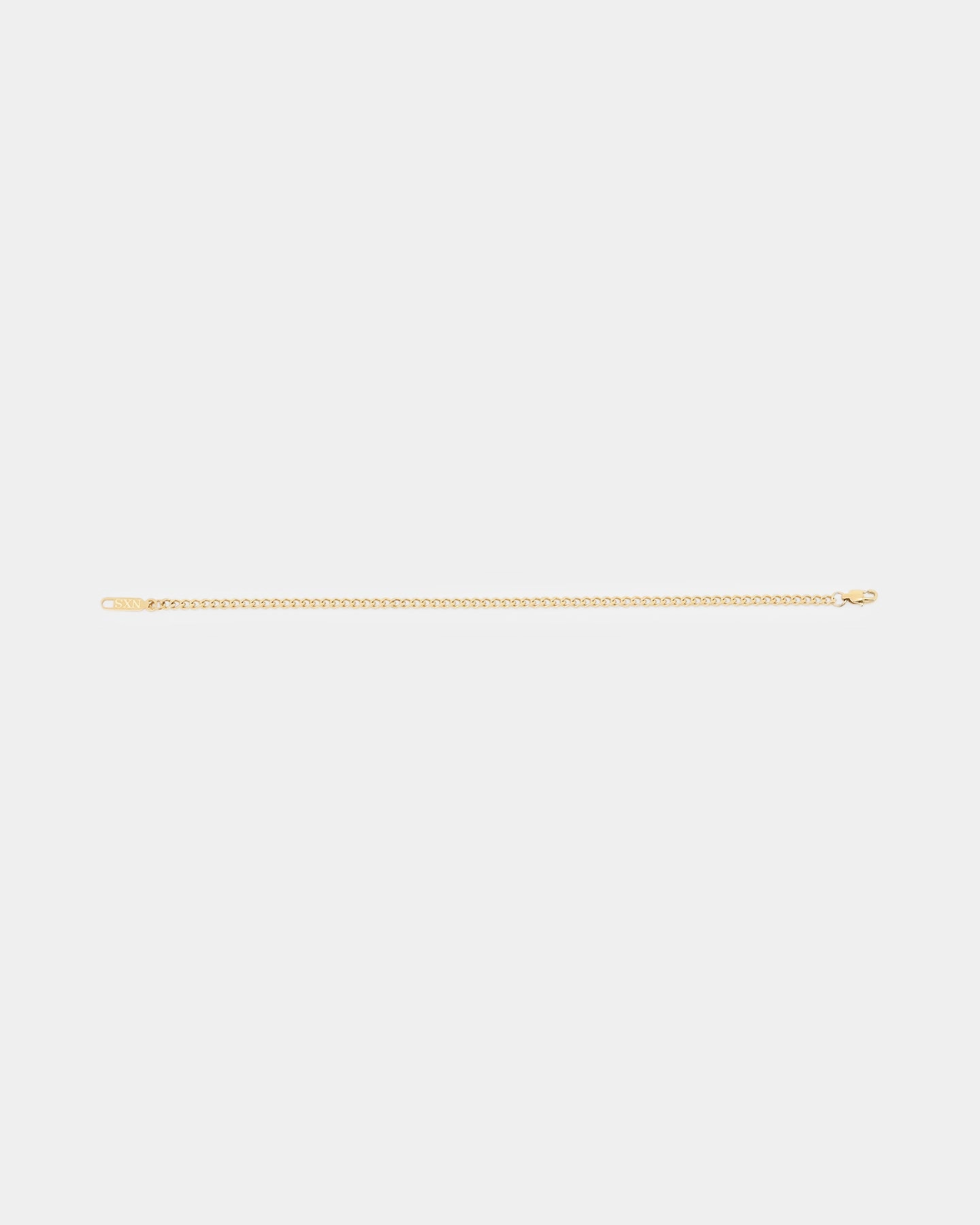 NXS 3mm Cuban Bracelet Gold