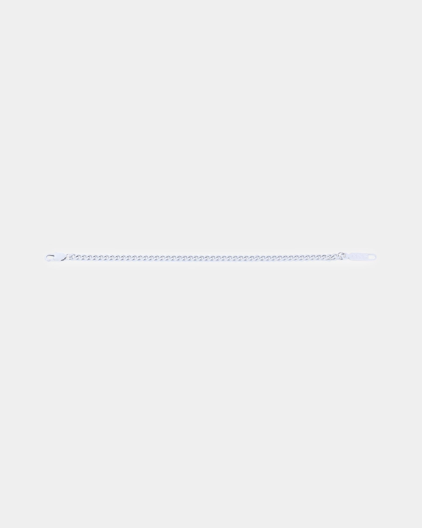 NXS 5mm Cuban Bracelet White Gold