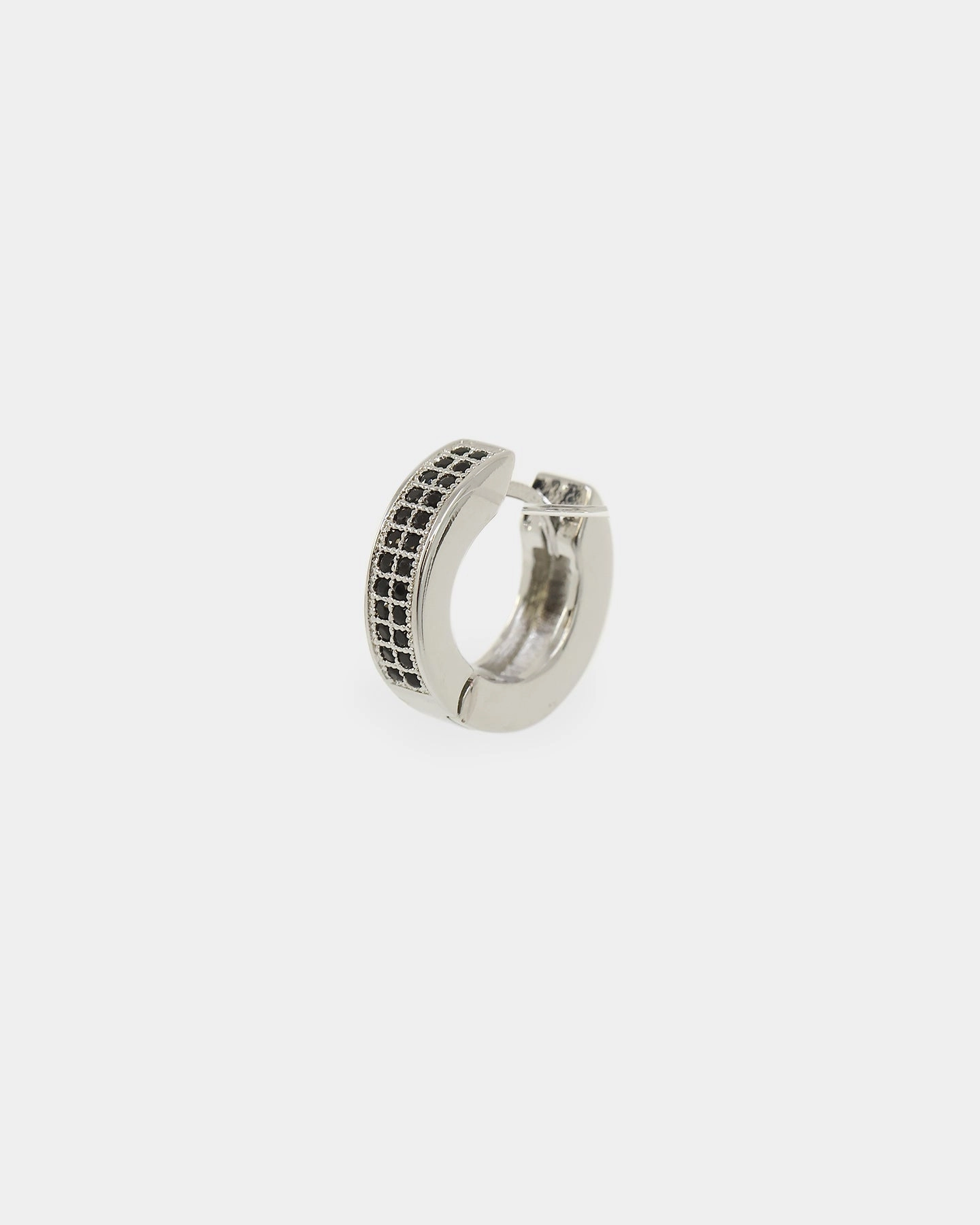 NXS Chilli Hoop Earring Iced Black