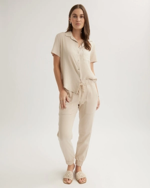 Pocket Jogger - Linen Sand