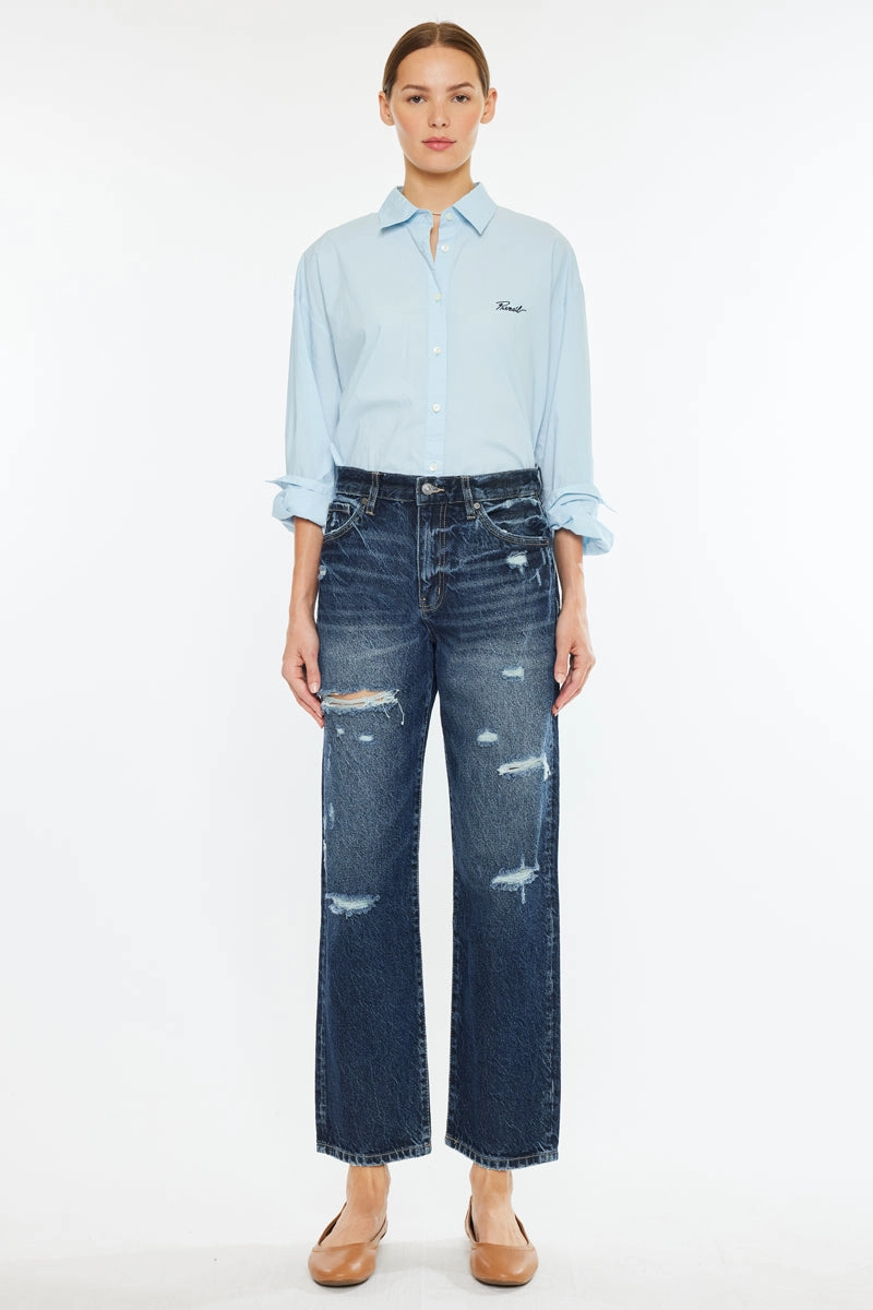 Raelynn High Rise Straight Leg Jeans