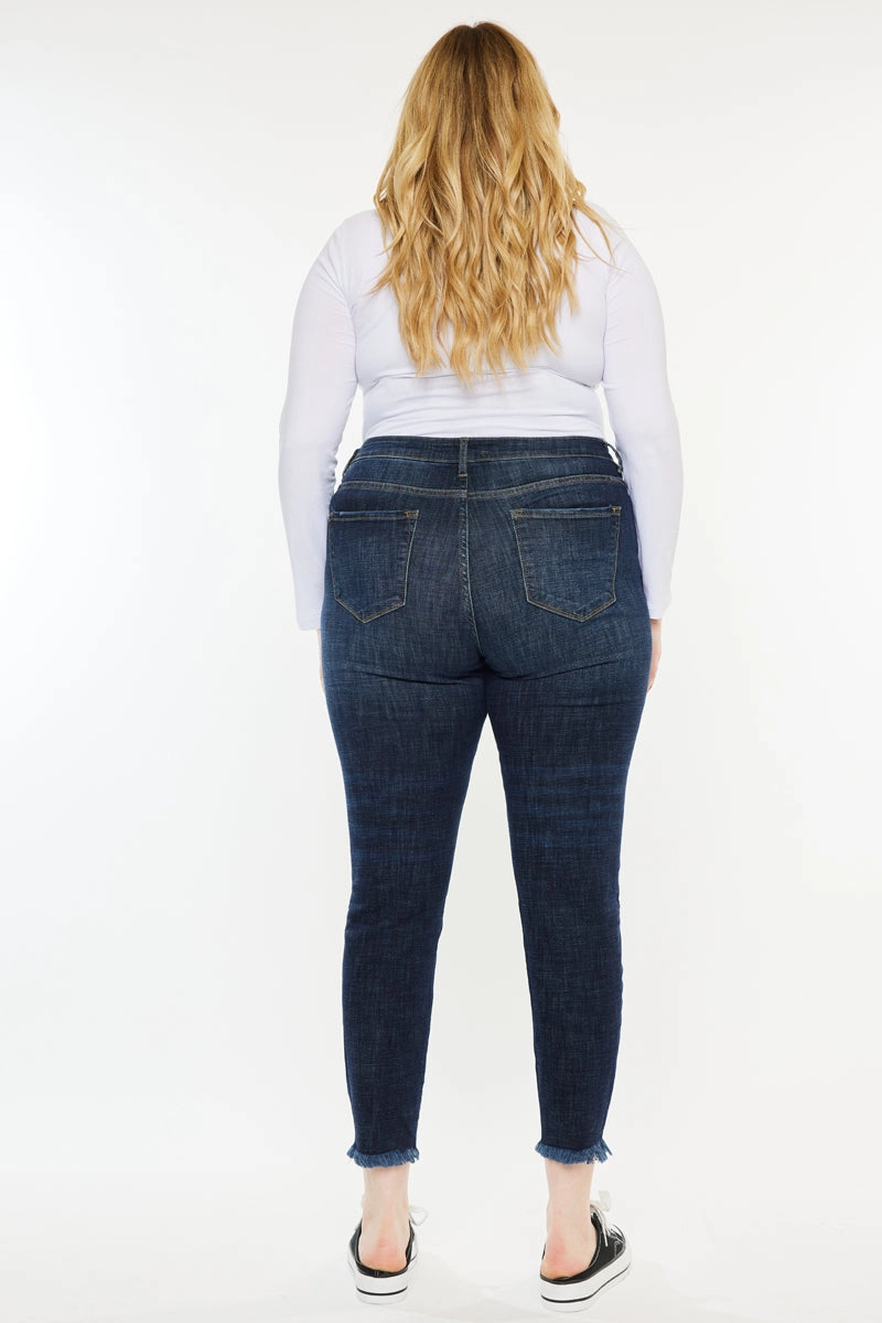 Rafaela High Rise Ankle Skinny Jeans (Plus Size)
