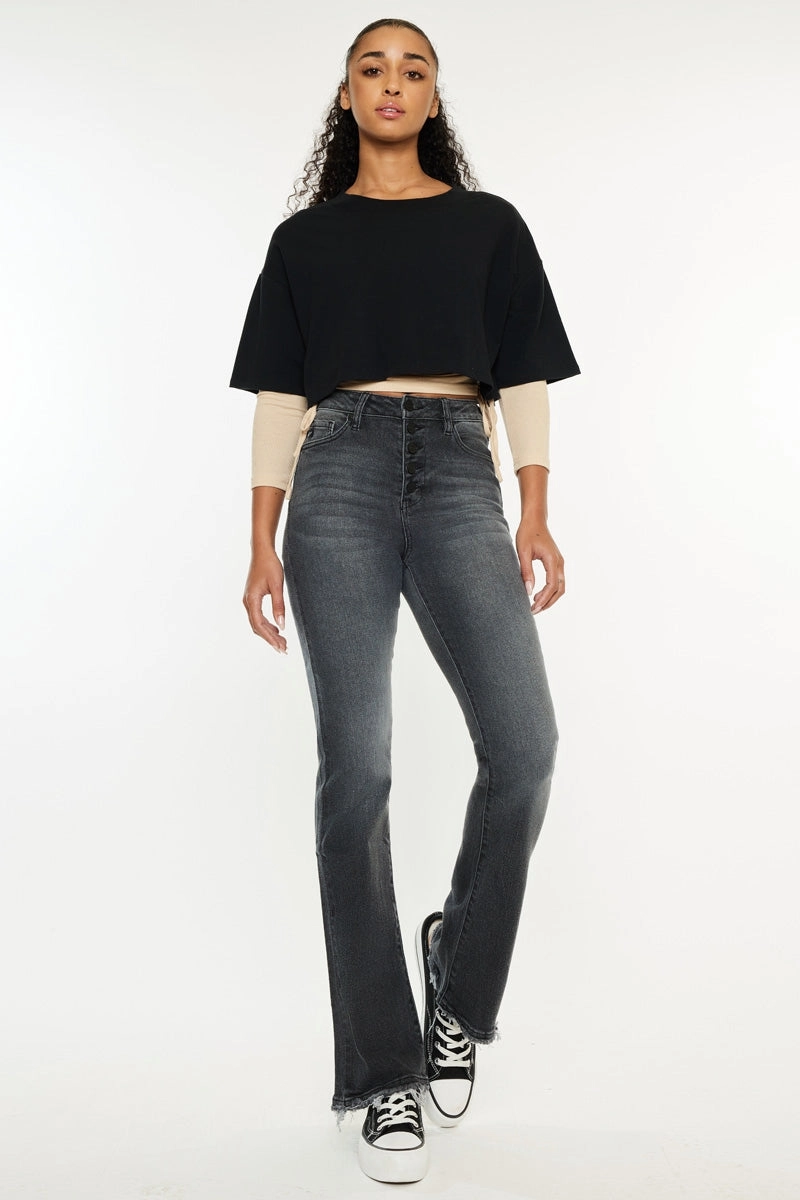 Rainn Ultra High Rise Flare Jeans