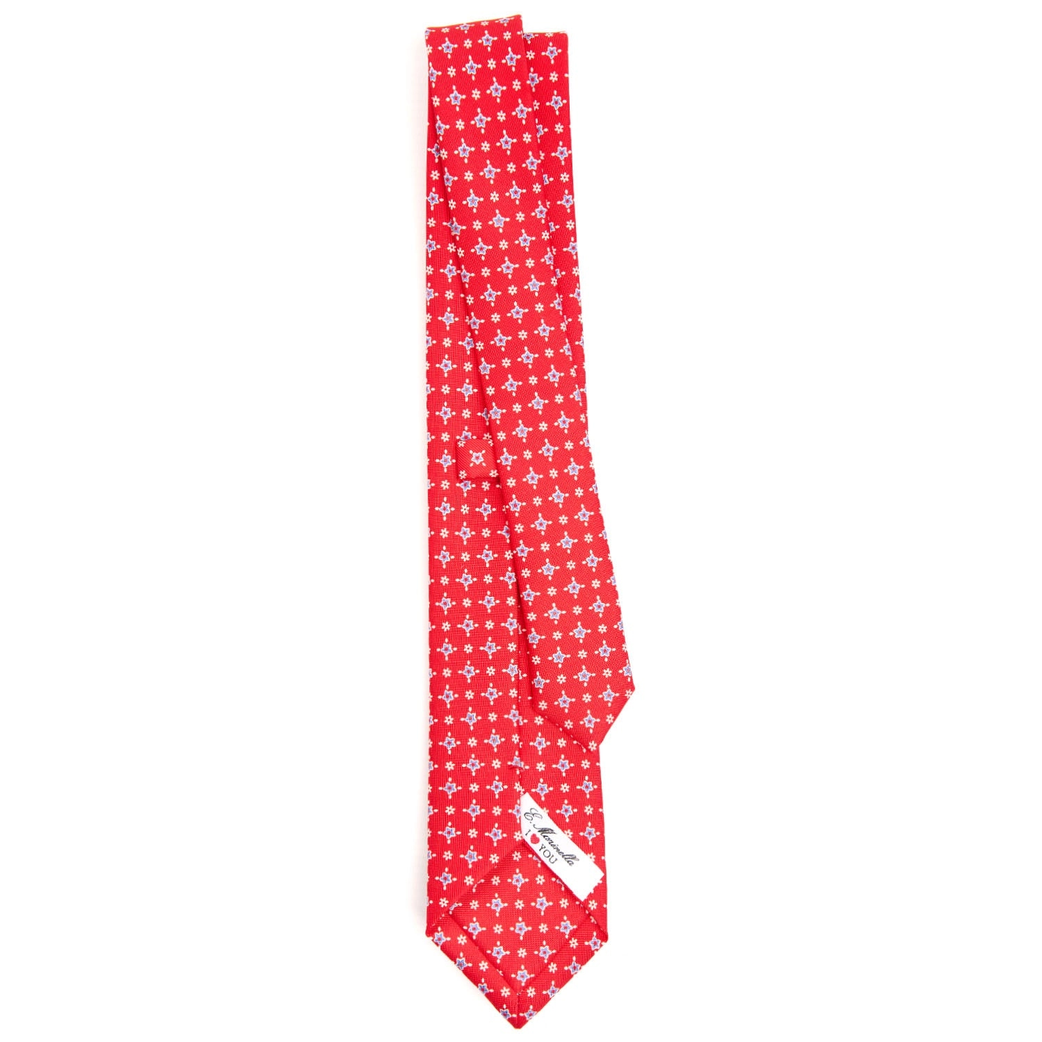 RED LADY SILK PRINTED TIE 7 CM