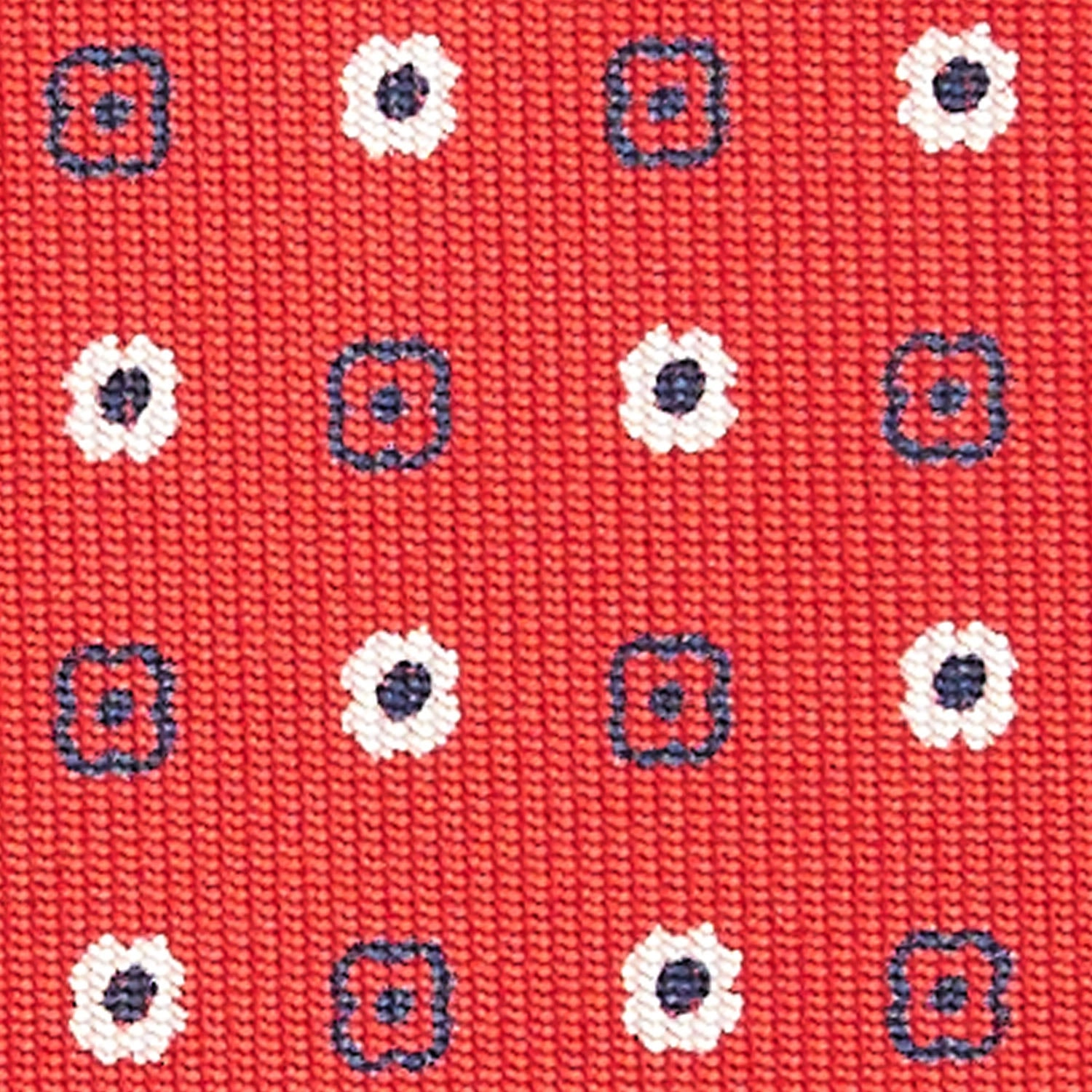 RED SARTORIAL CLASSIC SILK TIE WITH SAN VALENTINO LABEL