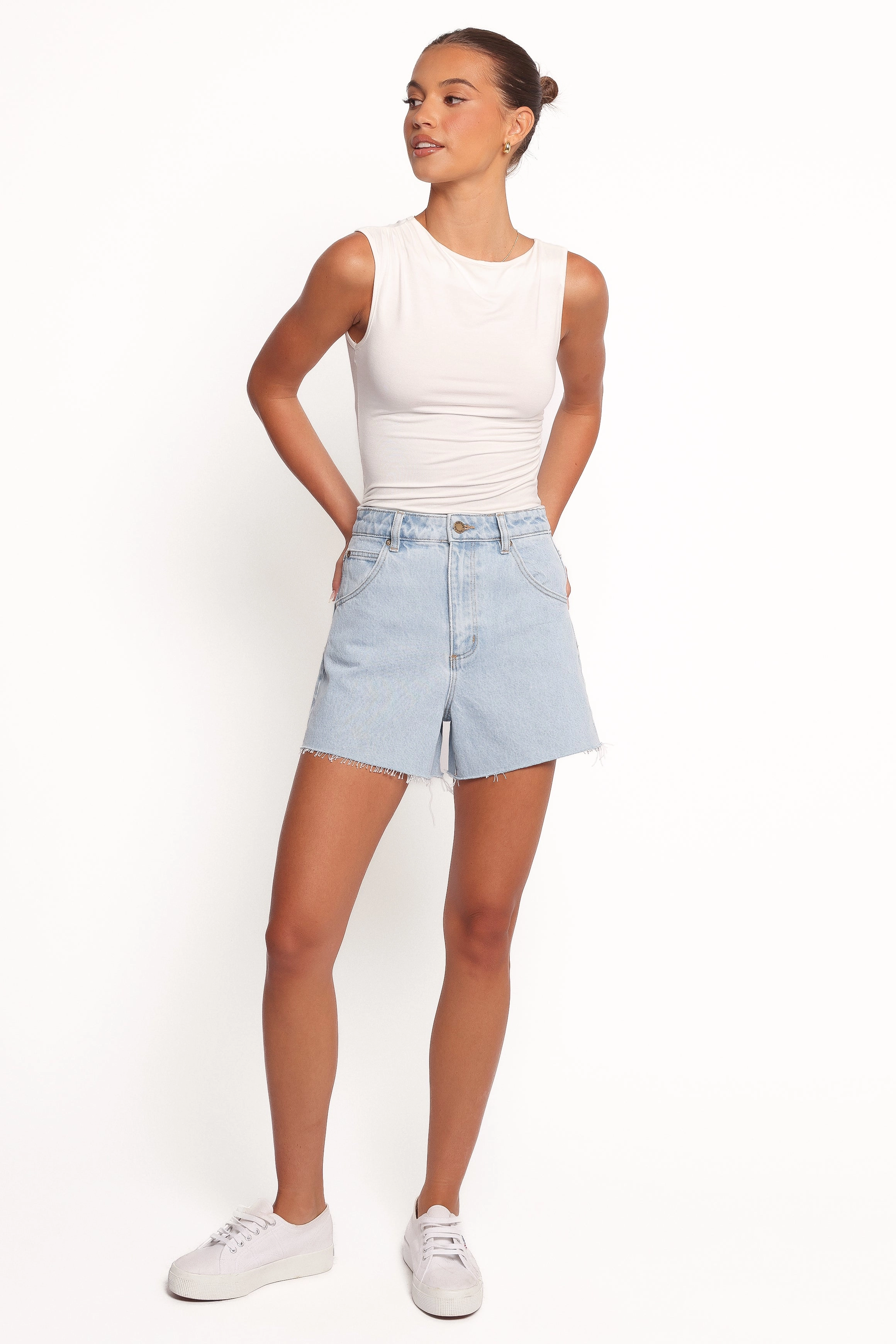 Rollas Mirage Short - Nina Blue Organic