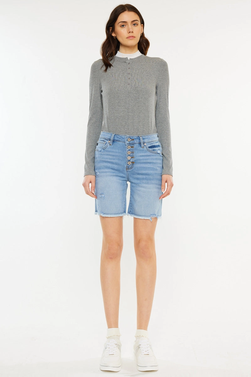 Sandy High Rise Bermuda Shorts