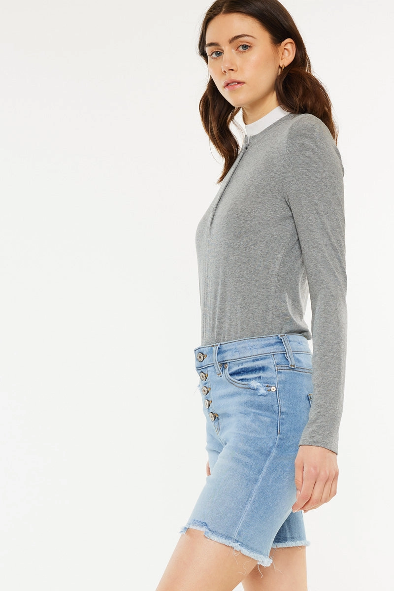 Sandy High Rise Bermuda Shorts