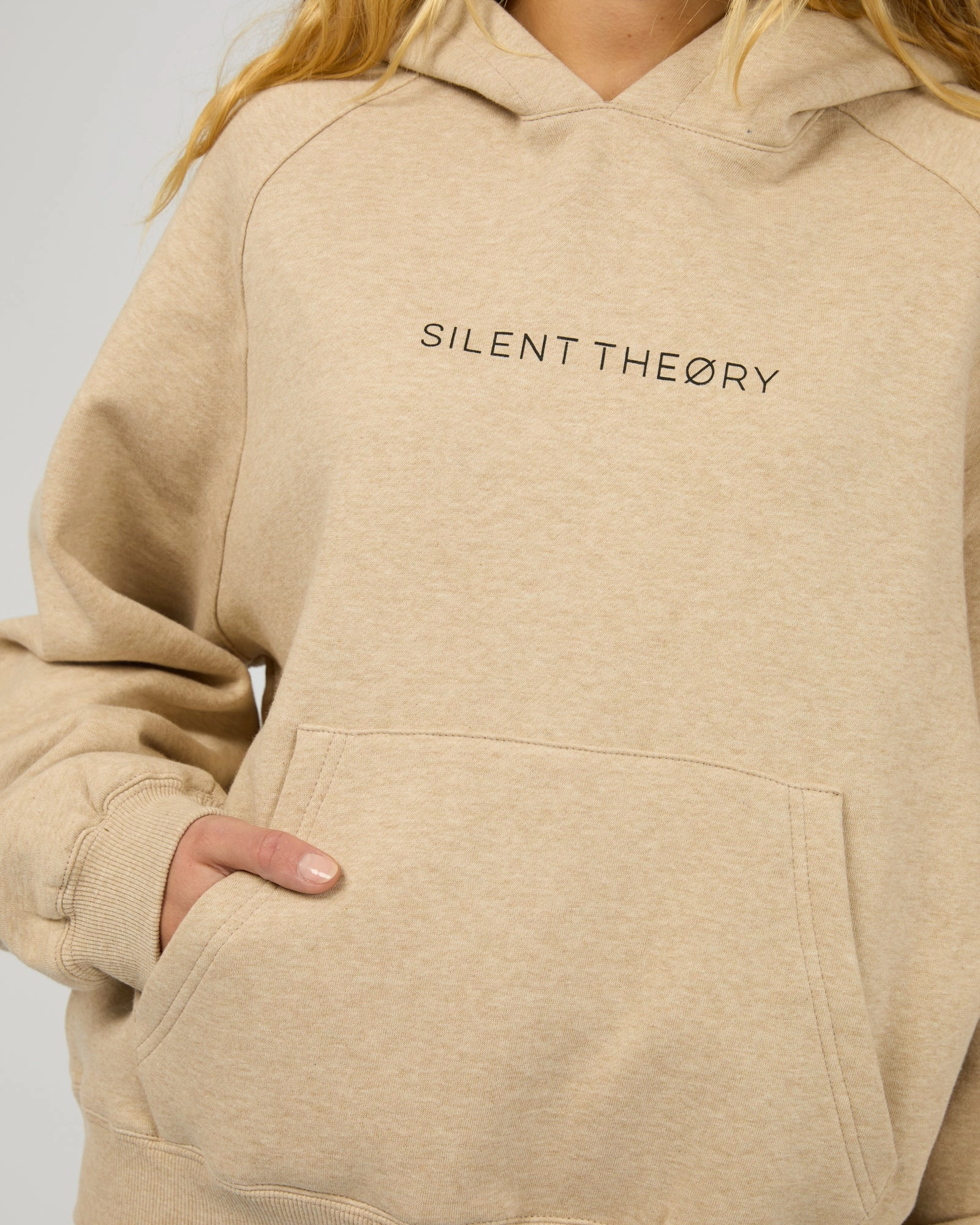 Silent Theory Logo Hoodie Oatmeal