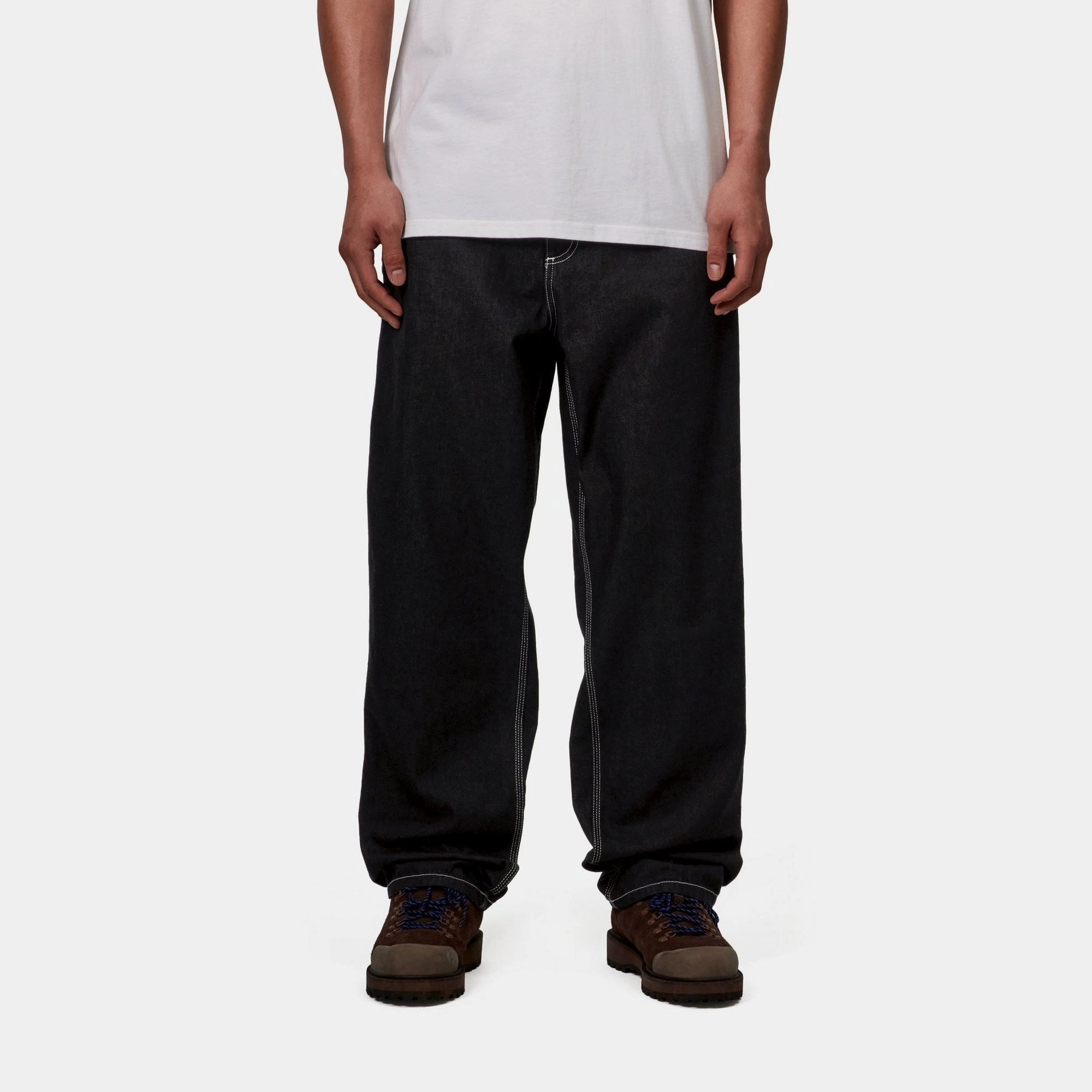 Single Knee Heart Label Pant - Norco Denim | Black (rinsed)