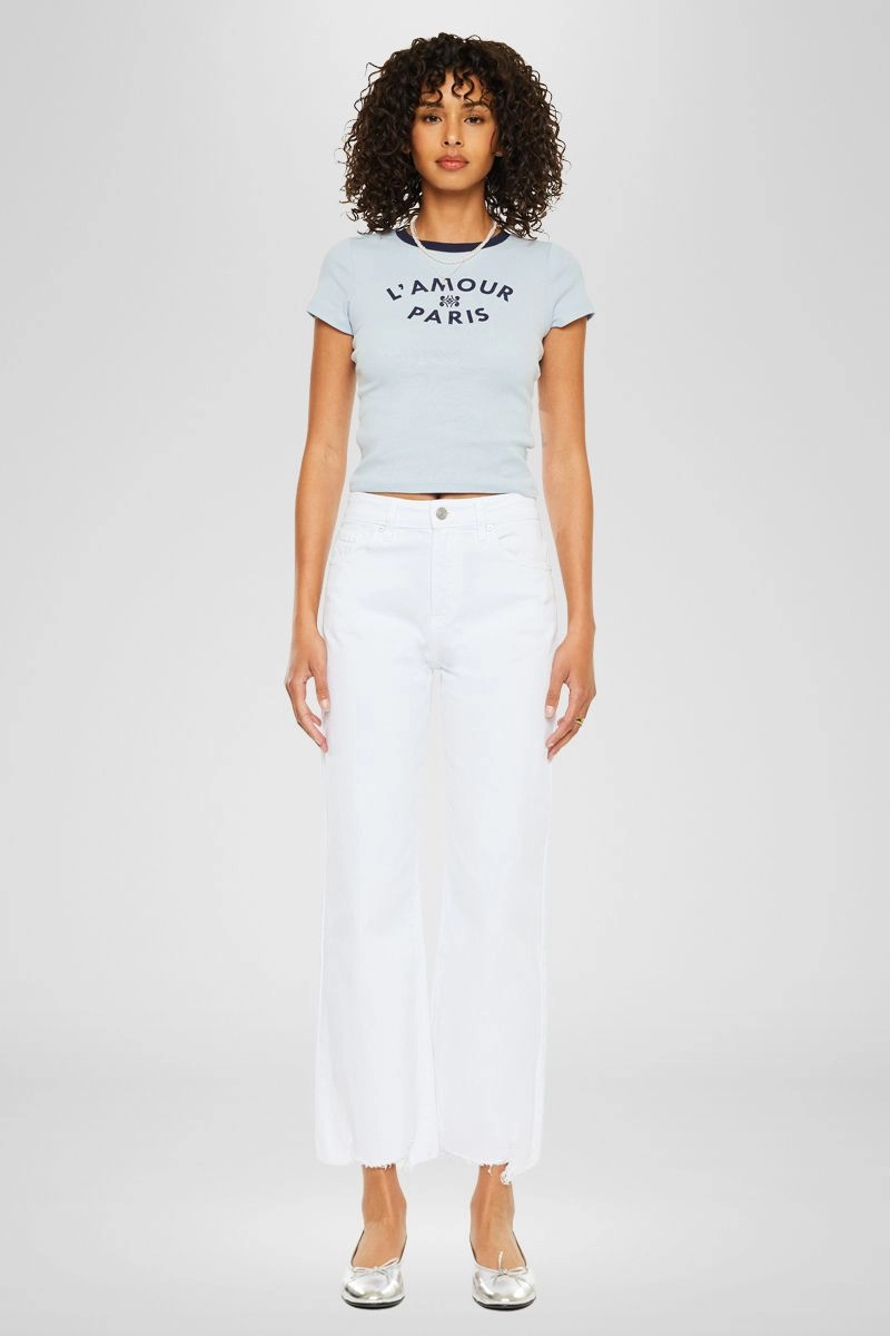 Skyla High Rise Slim Wide Leg Jeans