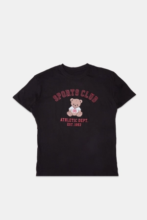 Sports Club Teddy Graphic Boyfriend Tee