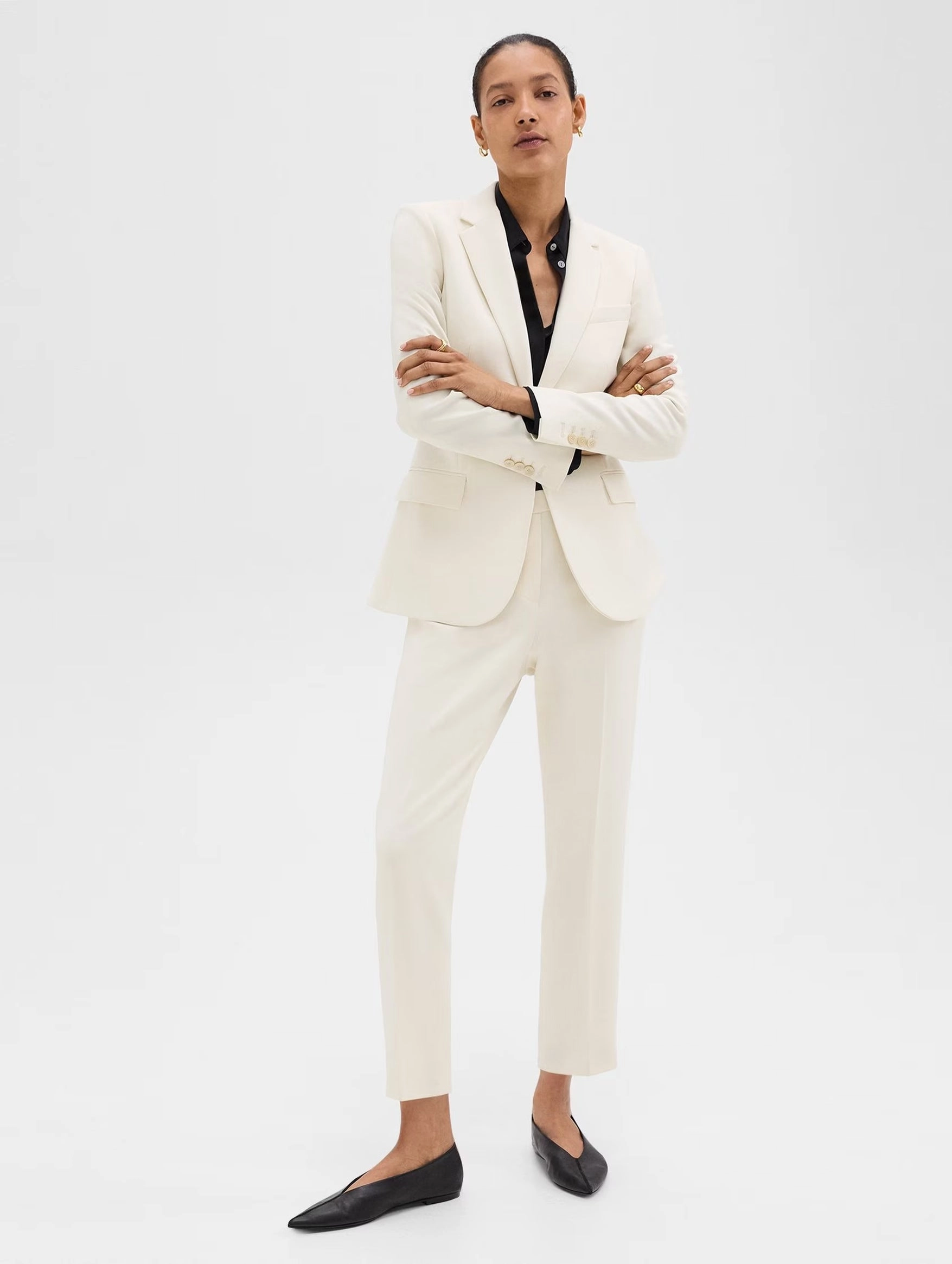 Staple Blazer in Rice