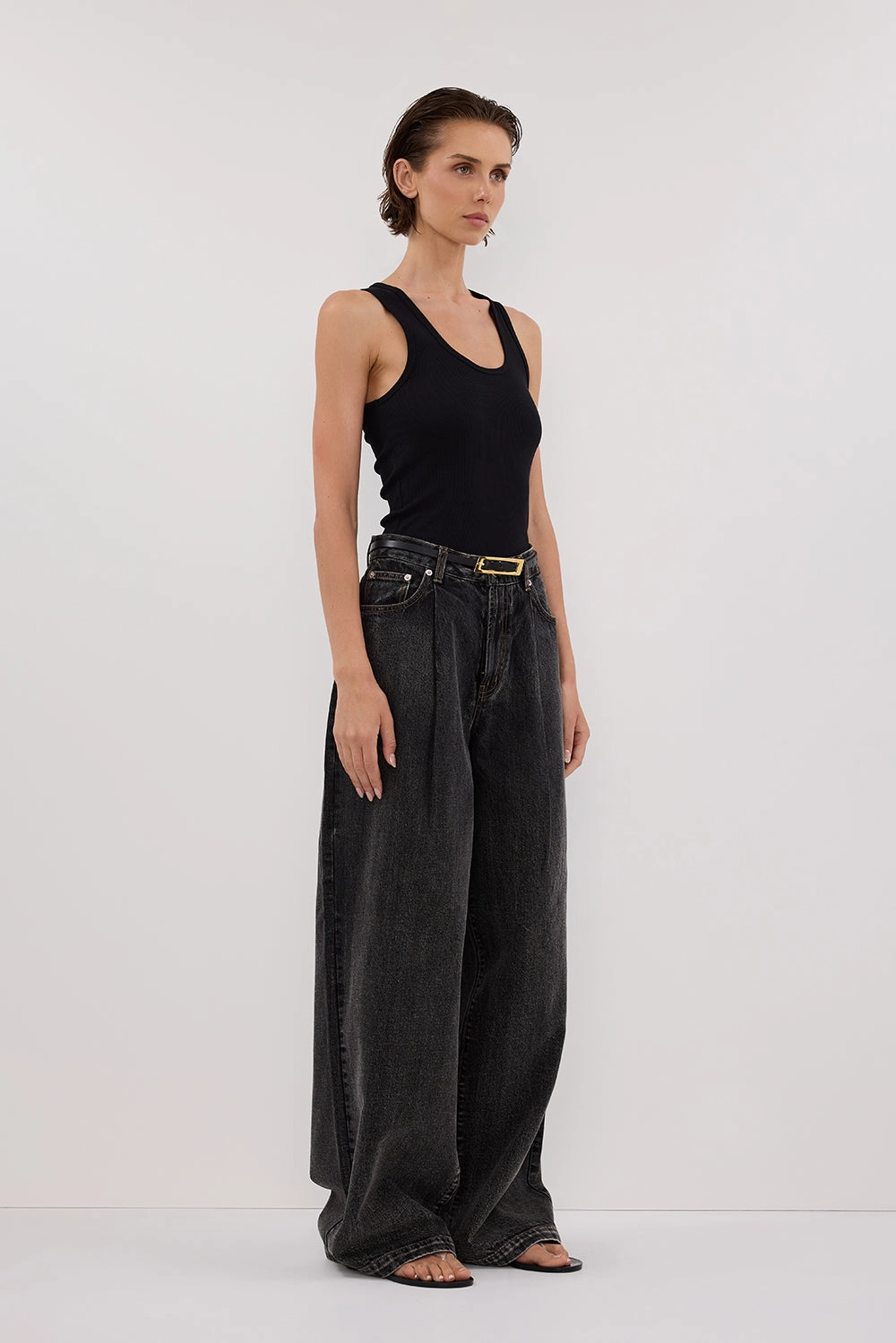 STERLING WASHED BLACK DENIM JEAN