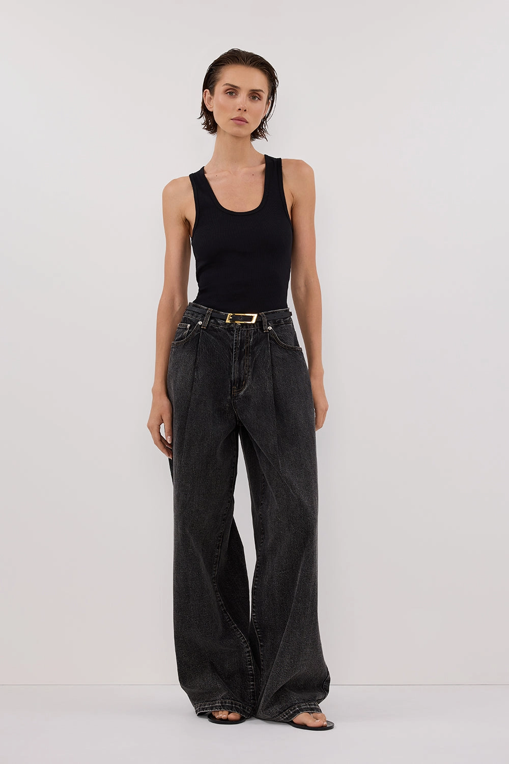 STERLING WASHED BLACK DENIM JEAN