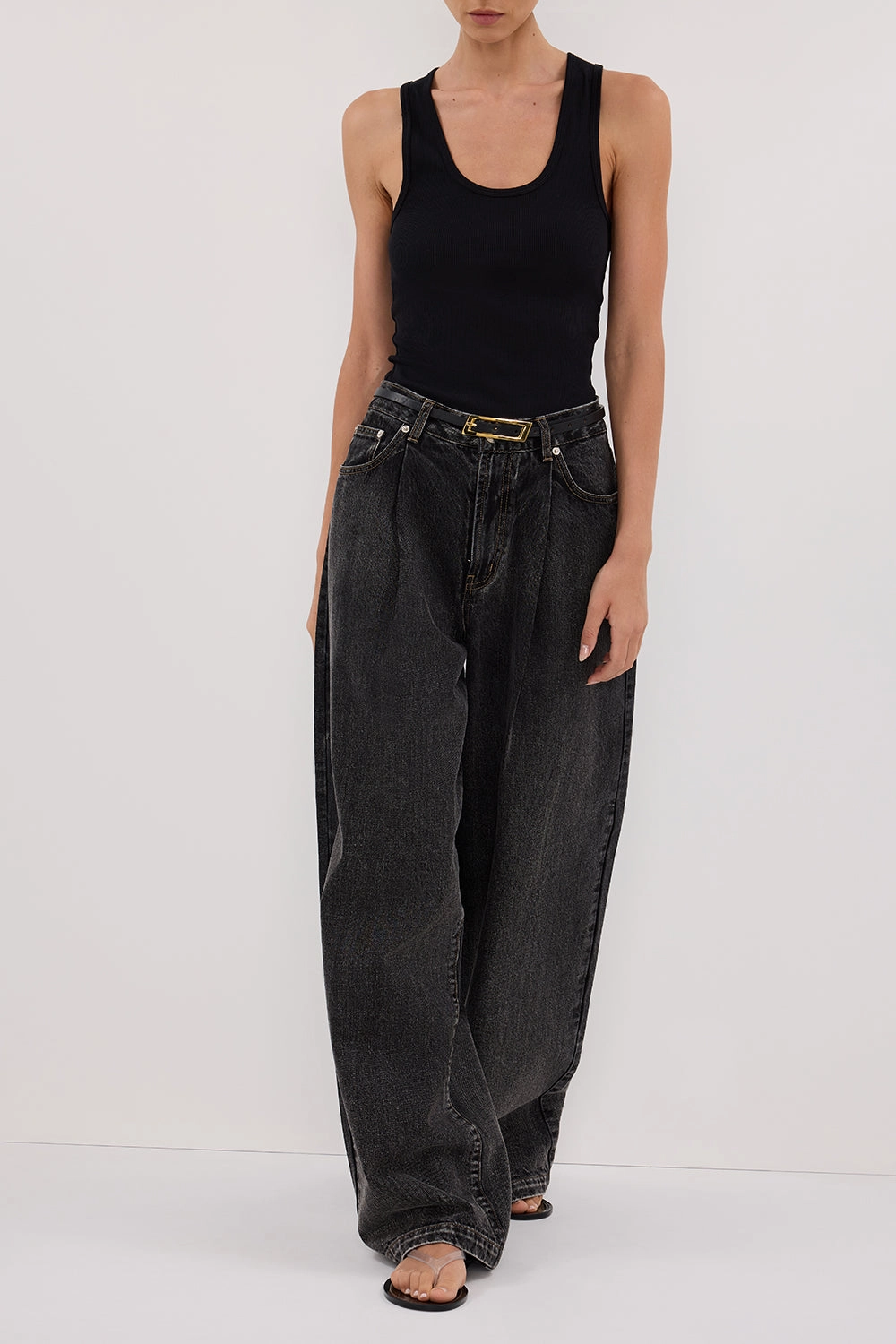 STERLING WASHED BLACK DENIM JEAN