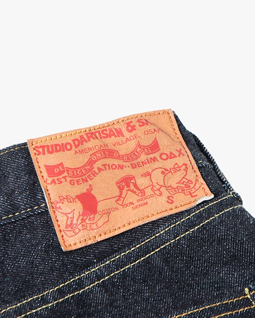 Studio D'Artisan SD-108 15oz Selvedge Relaxed Tapered Mens Jeans - Onewash