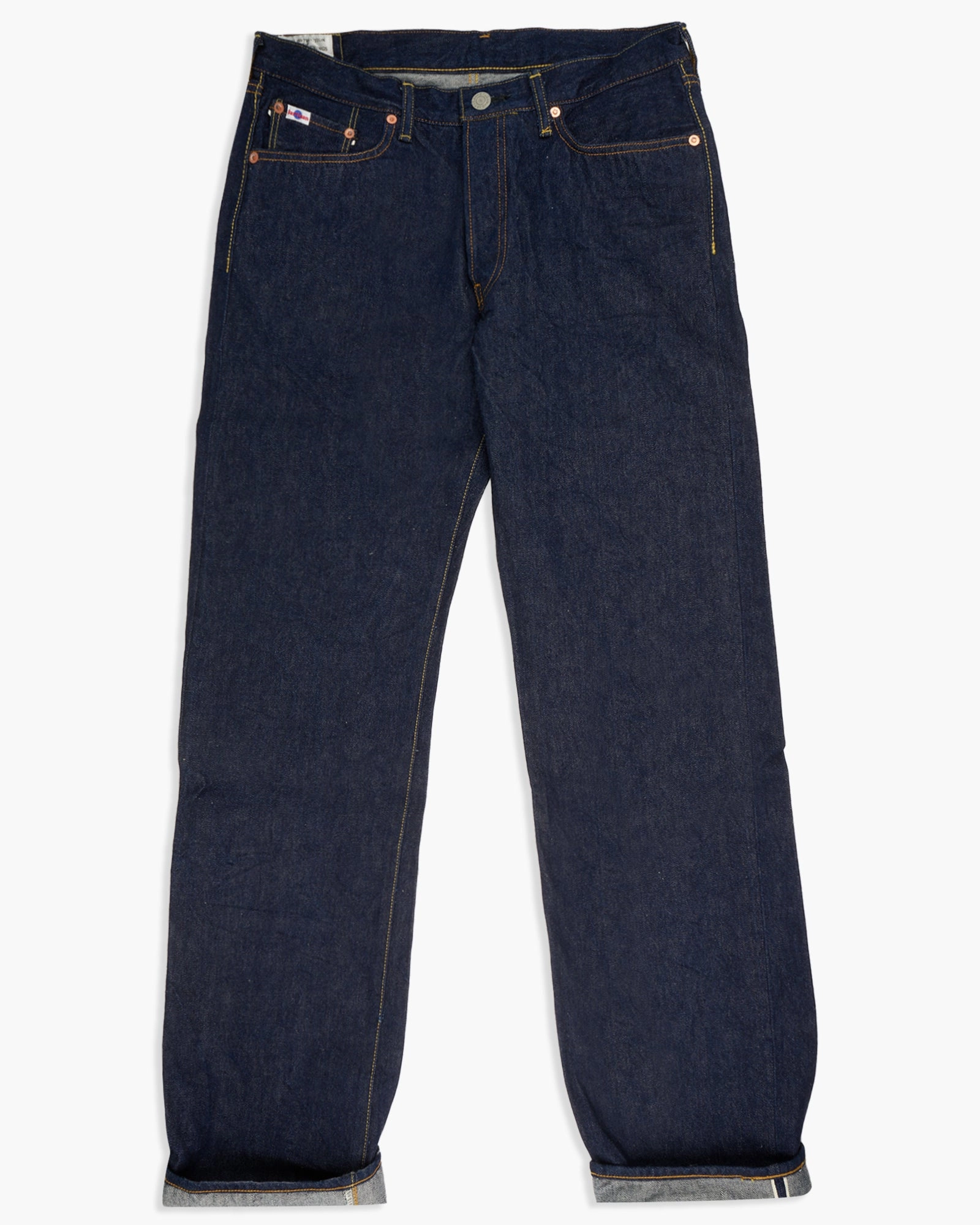 Studio D'Artisan SD-801 15oz Natural Indigo Selvedge Regular Straight Mens Jeans - Onewash