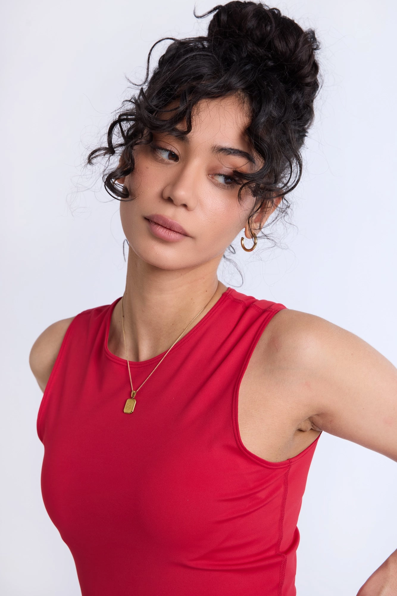 Super Smooth High Neck Tank Top
