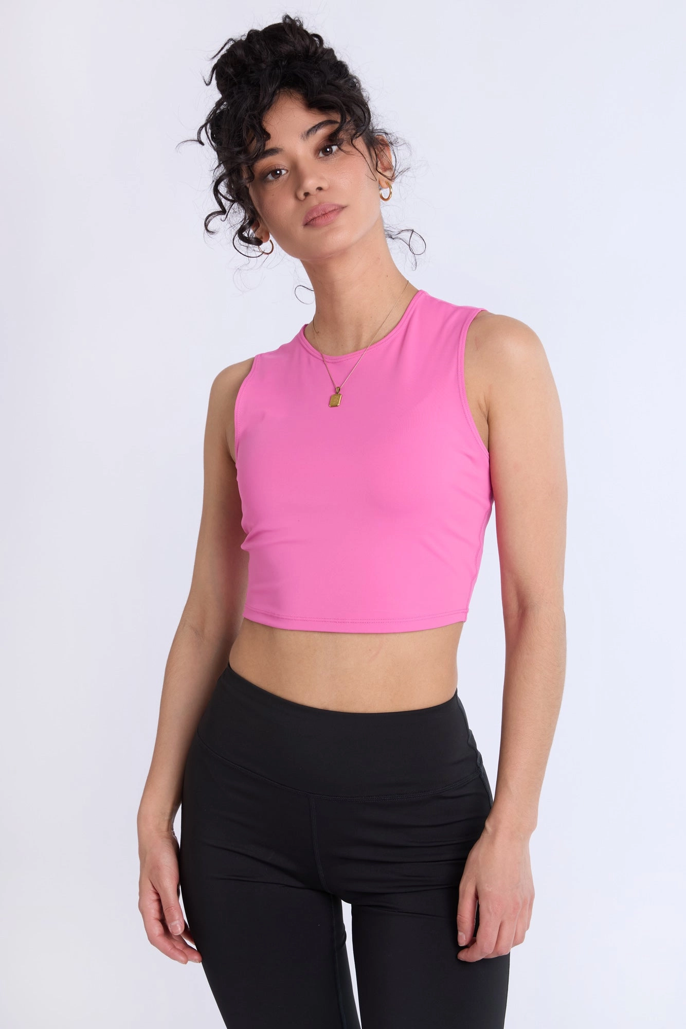 Super Smooth High Neck Tank Top