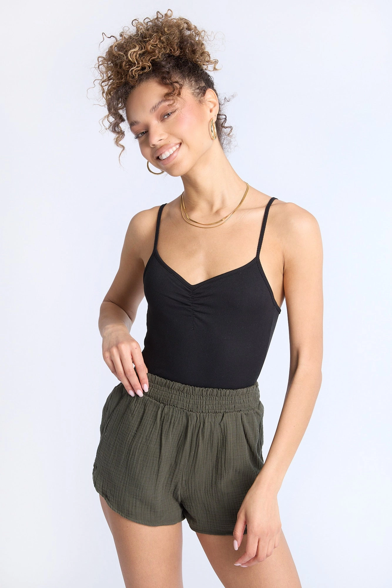 Super Soft Ribbed Cami Bodysuit