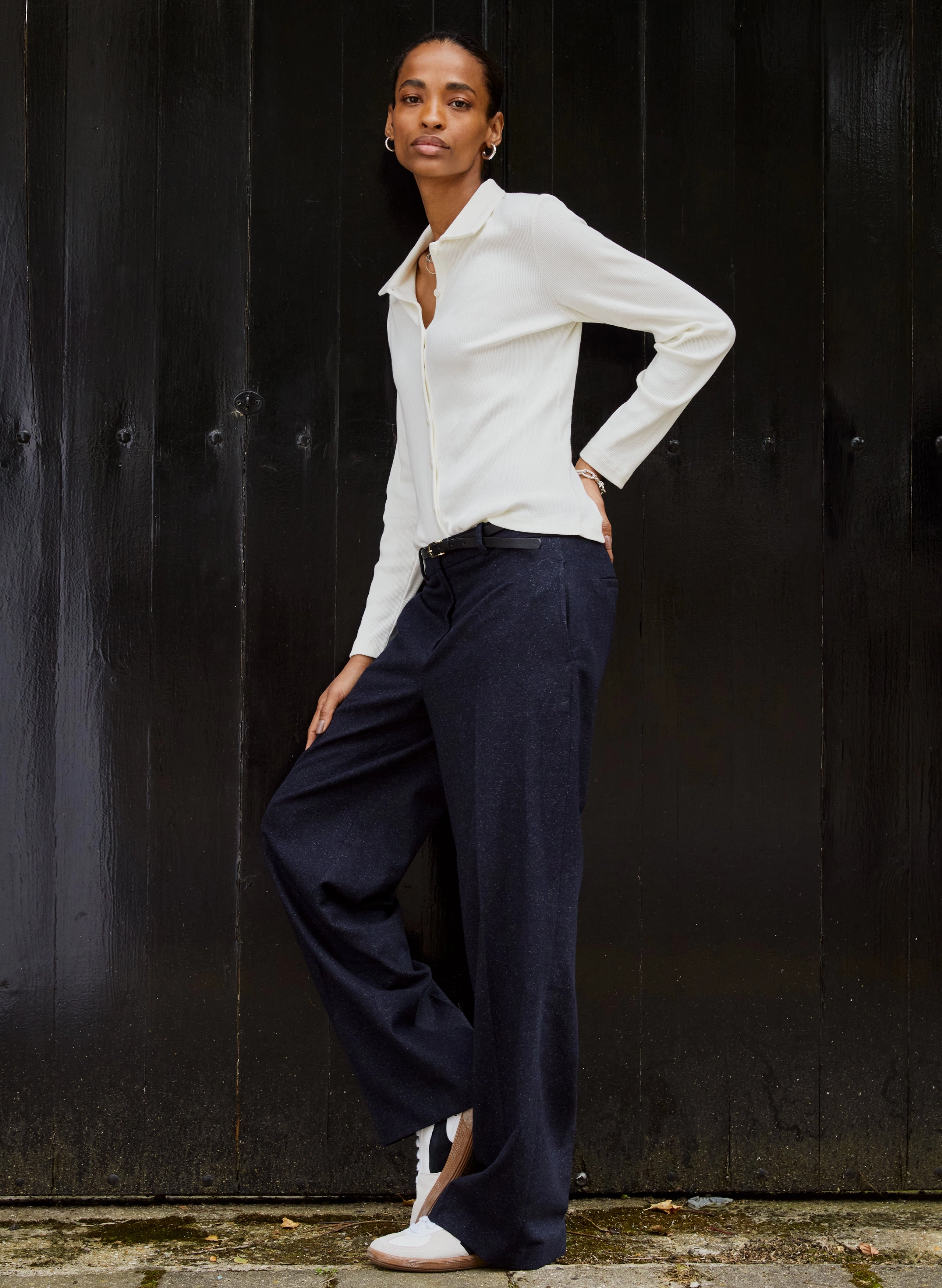 Susan Organic Cotton Button Down Top