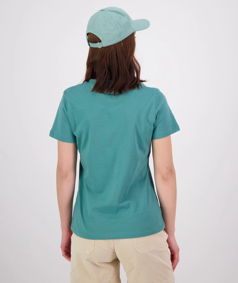 Swanndri Womens Original V3 T Shirt Jade Green/White