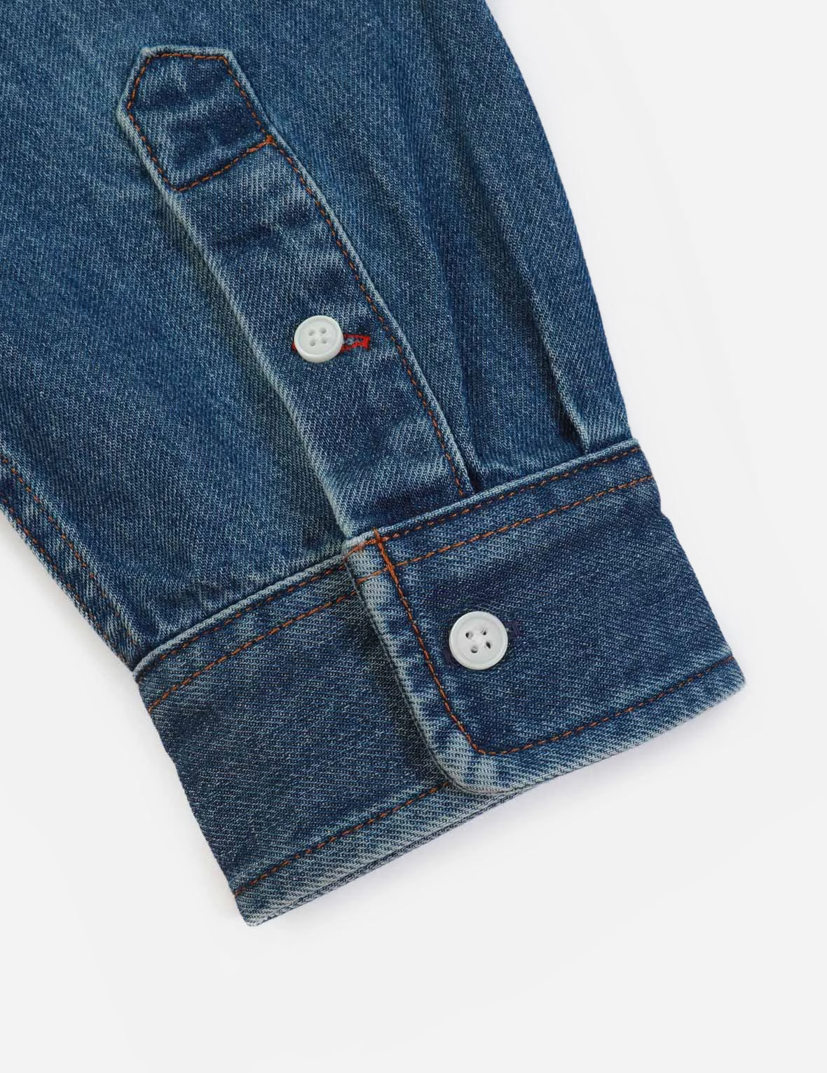Taiko Daruma Print Denim Shirt