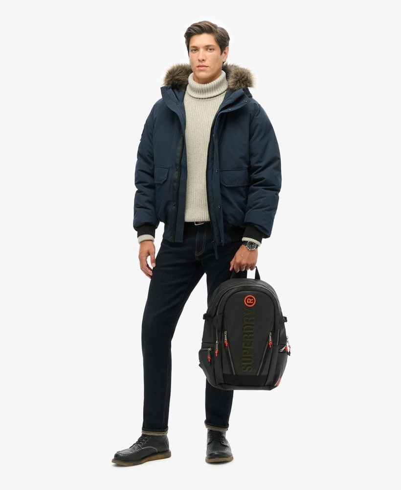 Tarp Embroidered Rucksack | Black/Khaki Green