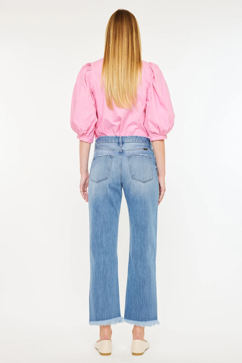 Taurus High Rise Straight Leg Jeans