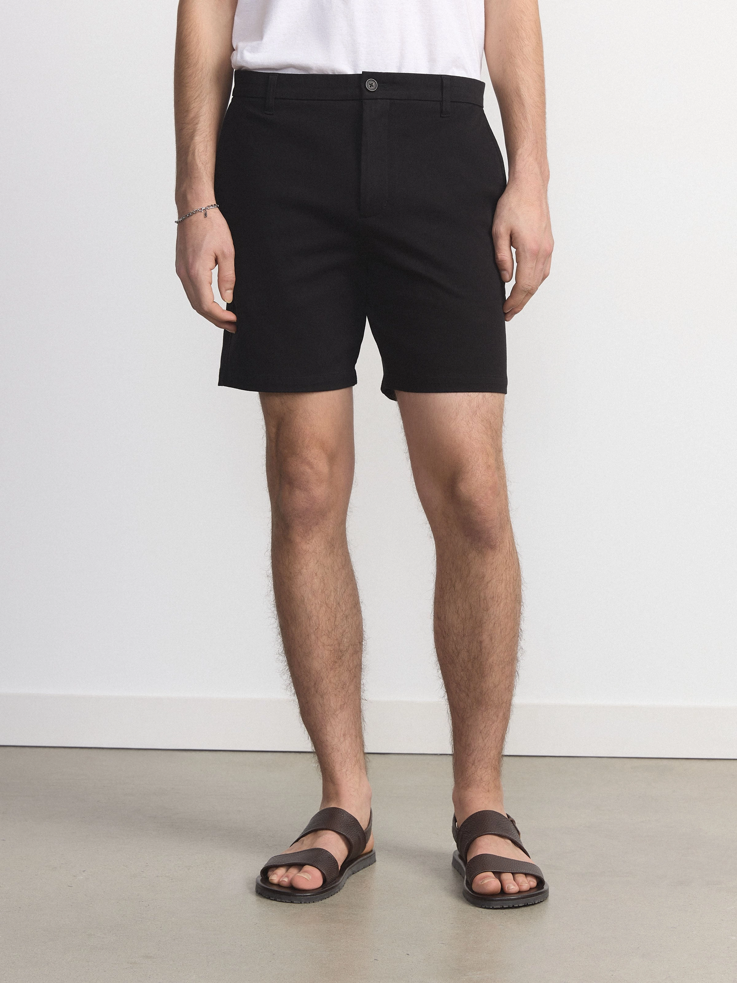 The Slim Flex Short in Black