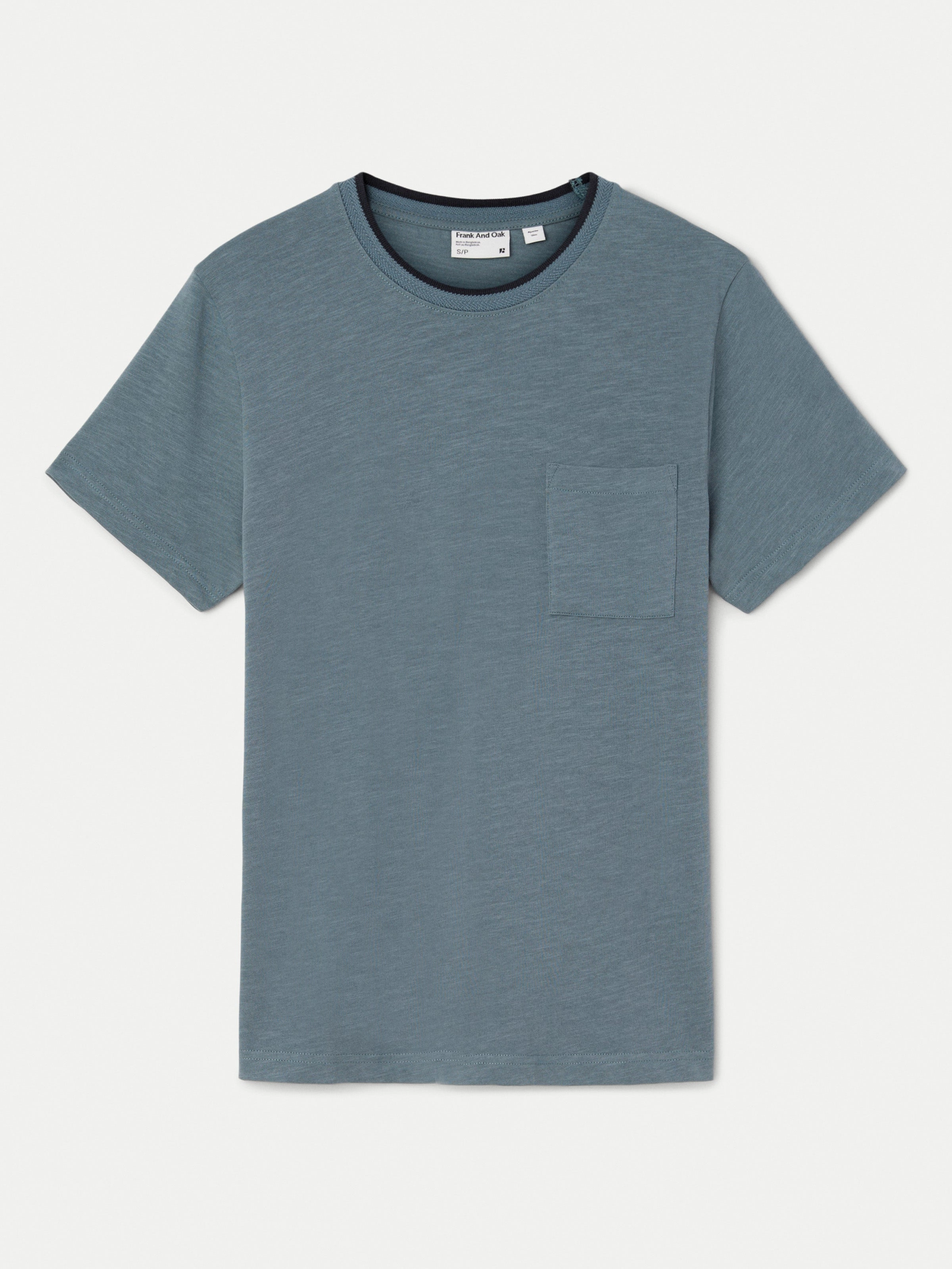 The Slim Pocket T-Shirt in Storm Blue