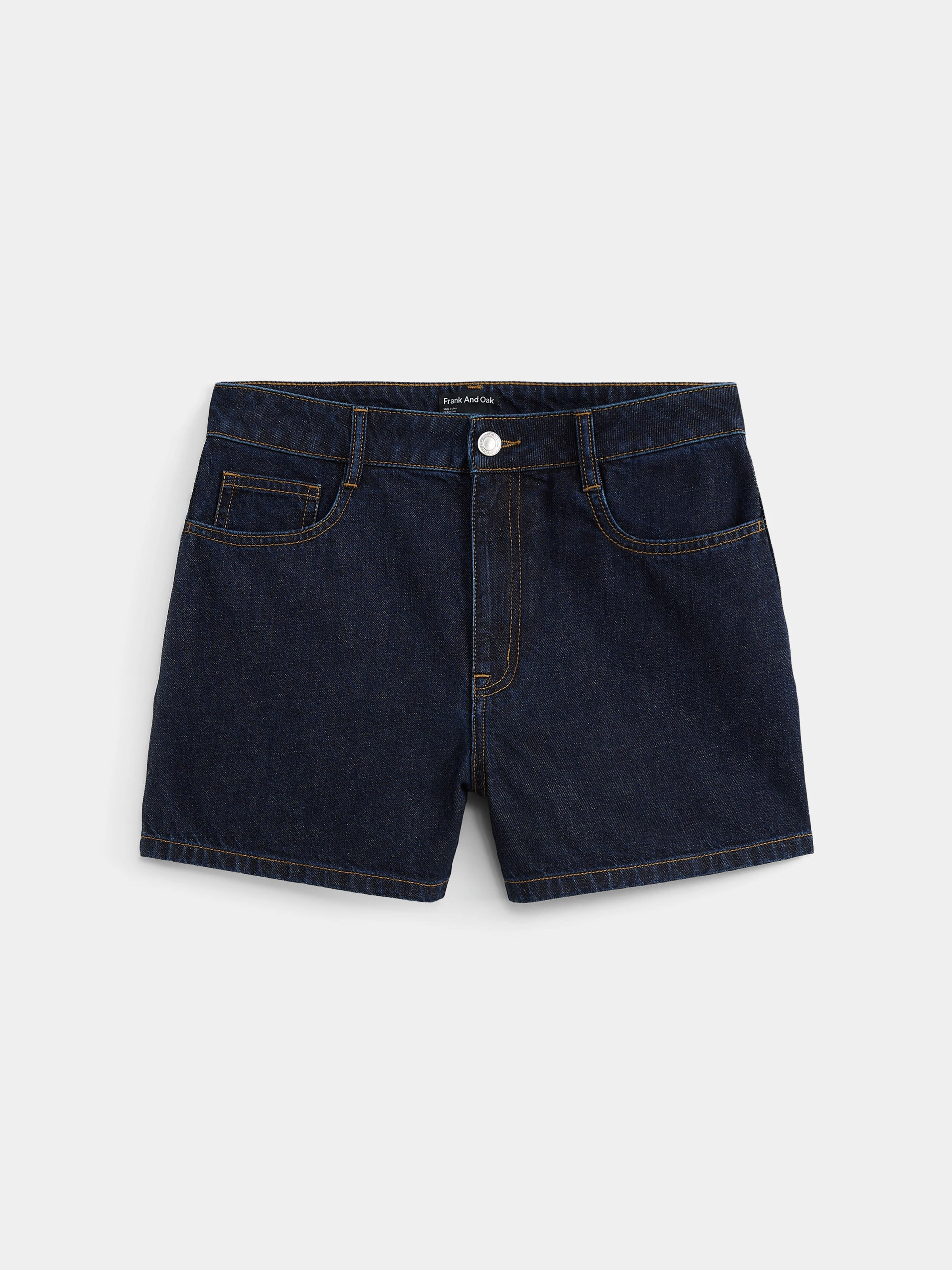 The Tina Relaxed Denim Short in Dark Wash