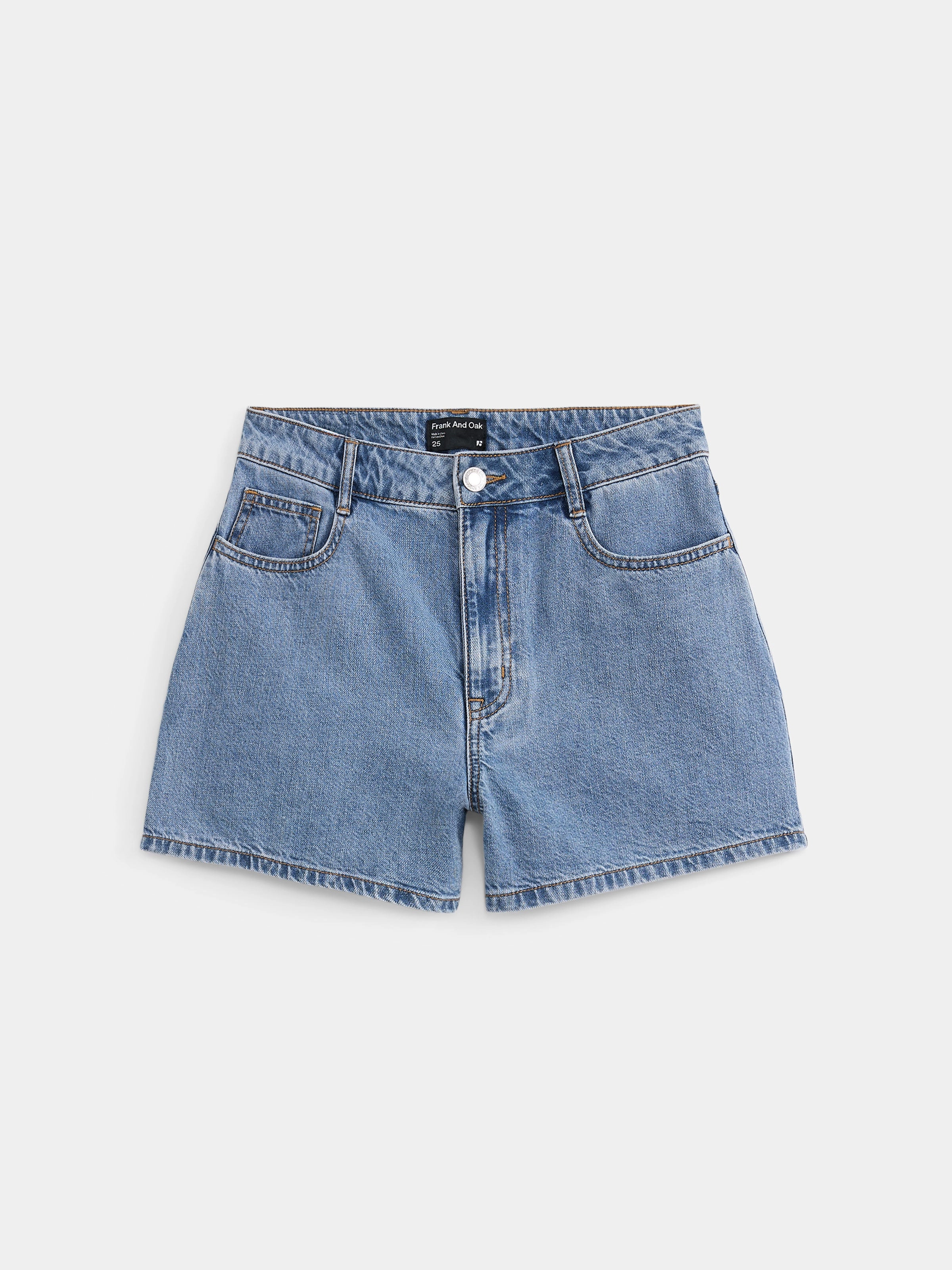 The Tina Relaxed Denim Short in Light wash
