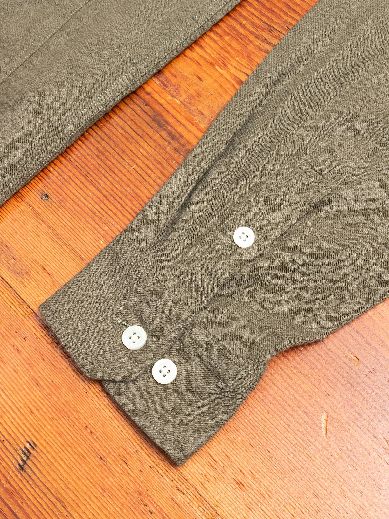 Thorsten Cotton Linen Shirt in Ivy Green