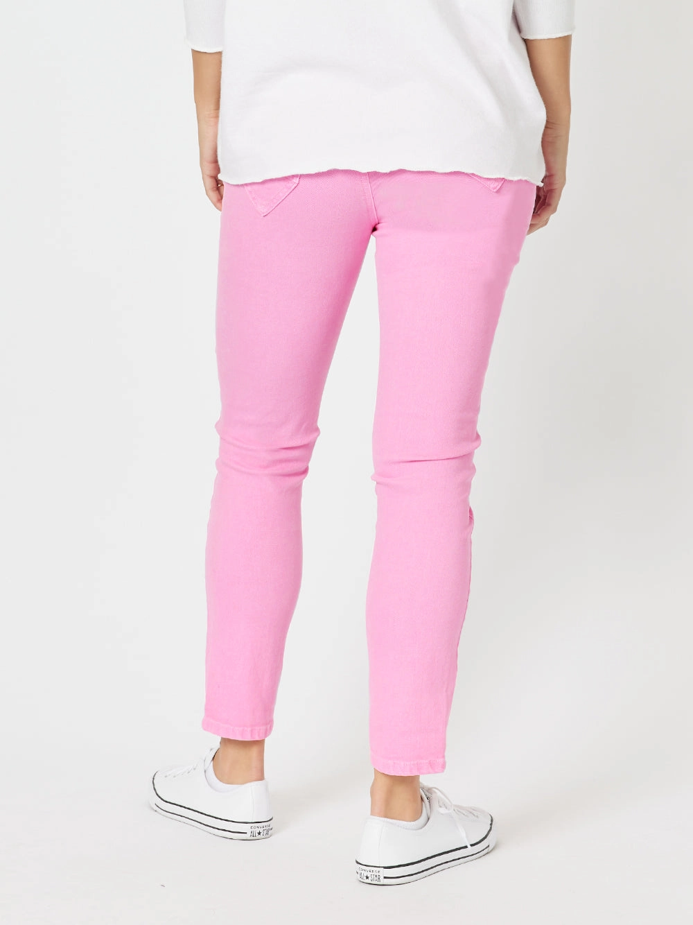 Threadz Taylor Patch Jeans Flamingo