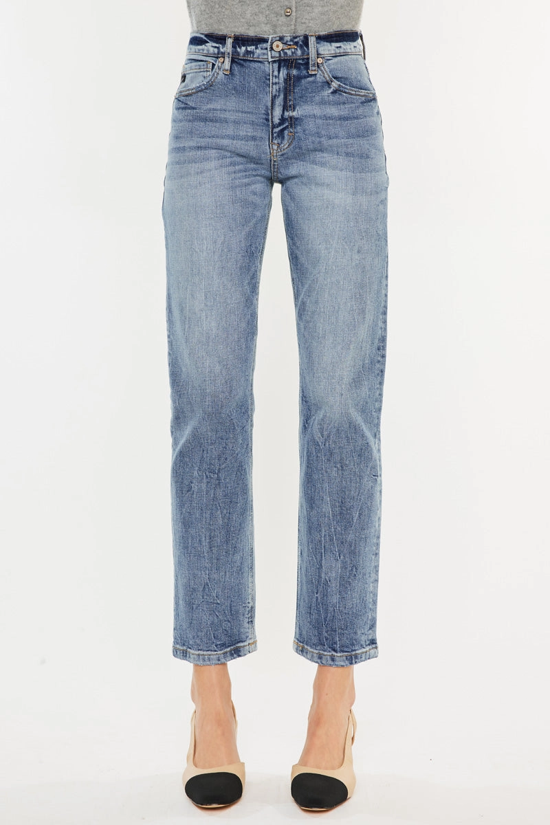 Tilda High Rise Slim Straight Leg Jeans