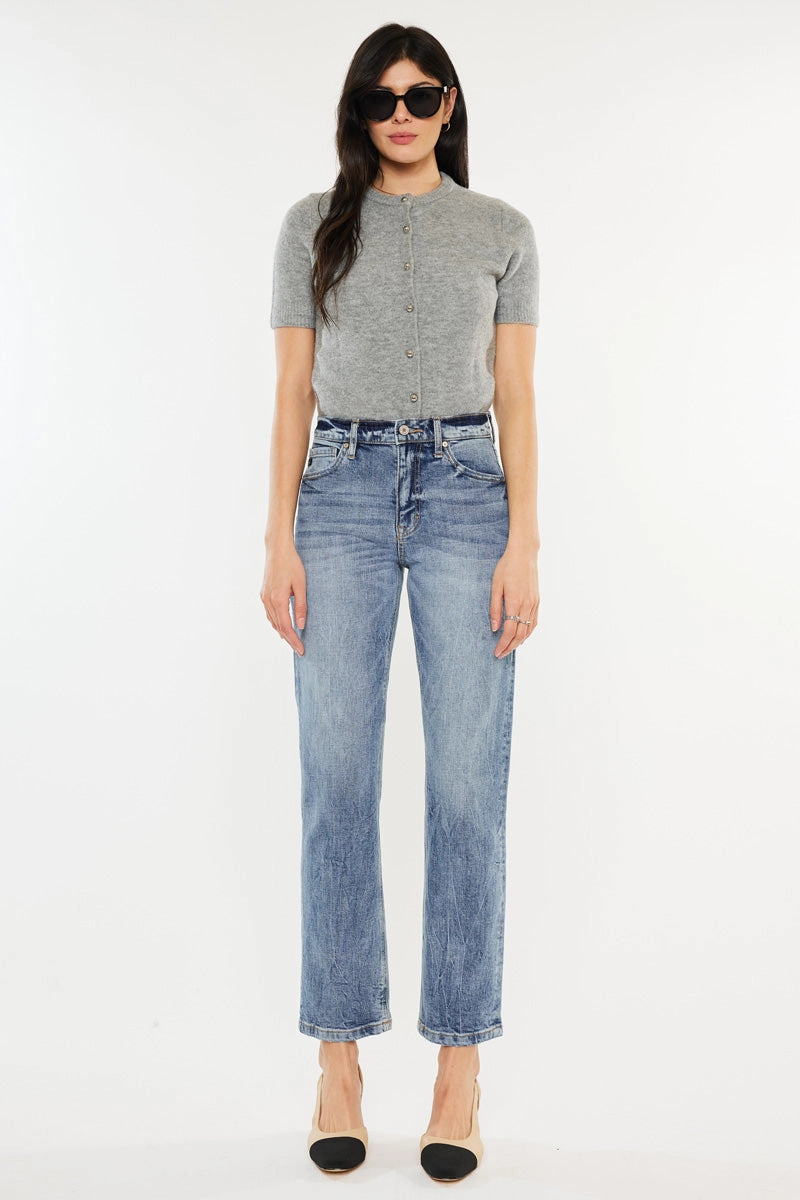 Tilda High Rise Slim Straight Leg Jeans
